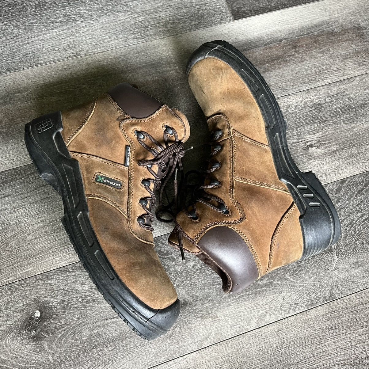 Vintage SR Max Slip Resistant Lewiston MaxTRAX Composite Toe Boots Size US 12 / EU 45 - 2 Thumbnail