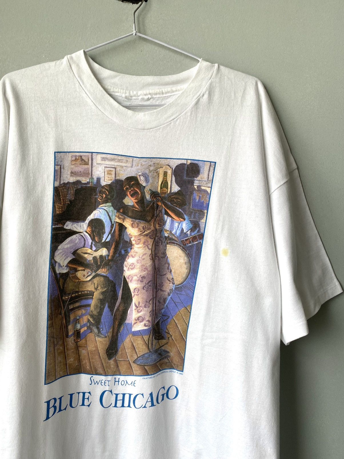 Band Tees 1993 Vintage Jazz Dans Blue Chicago T Shirt 90’s Size US XL / EU 56 / 4 - 2 Thumbnail