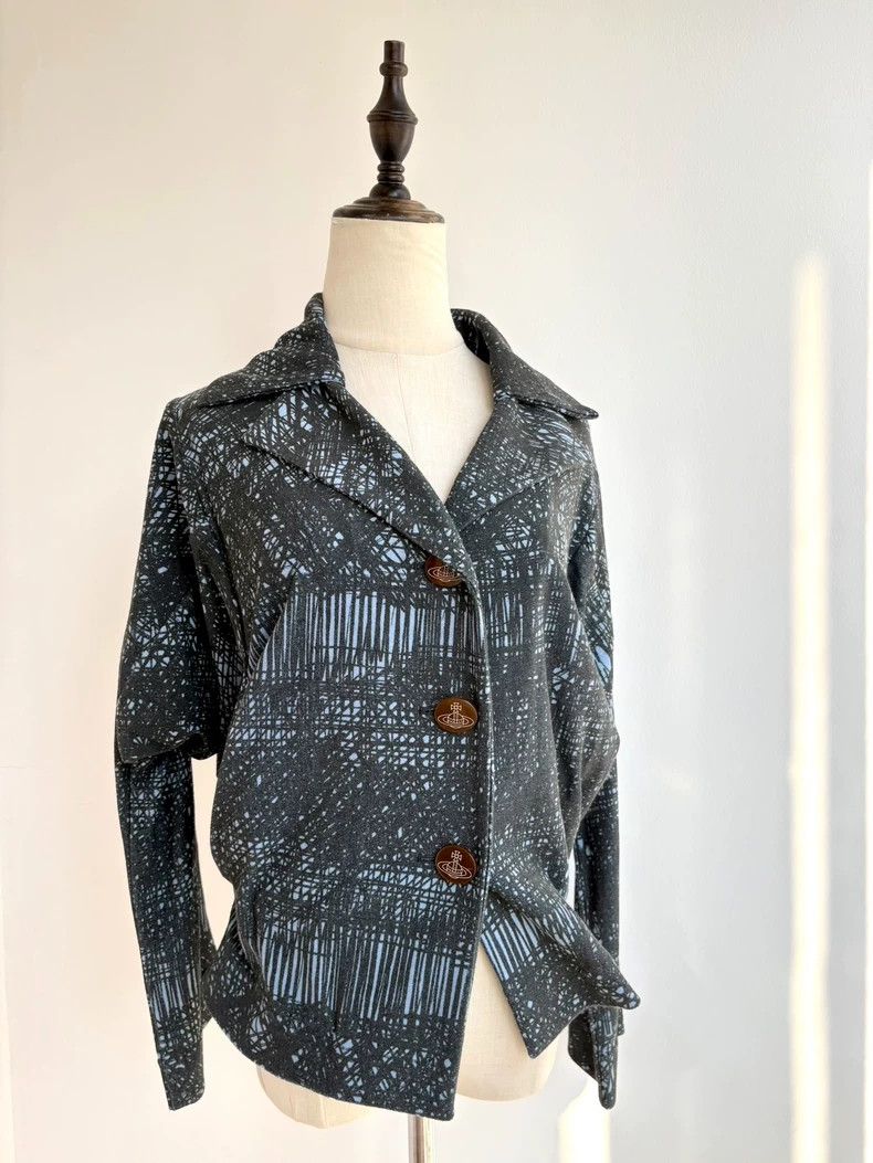 Other Vivienne Westwood Blue graffiti jacket Size M / US 6-8 / IT 42-44 - 2 Thumbnail
