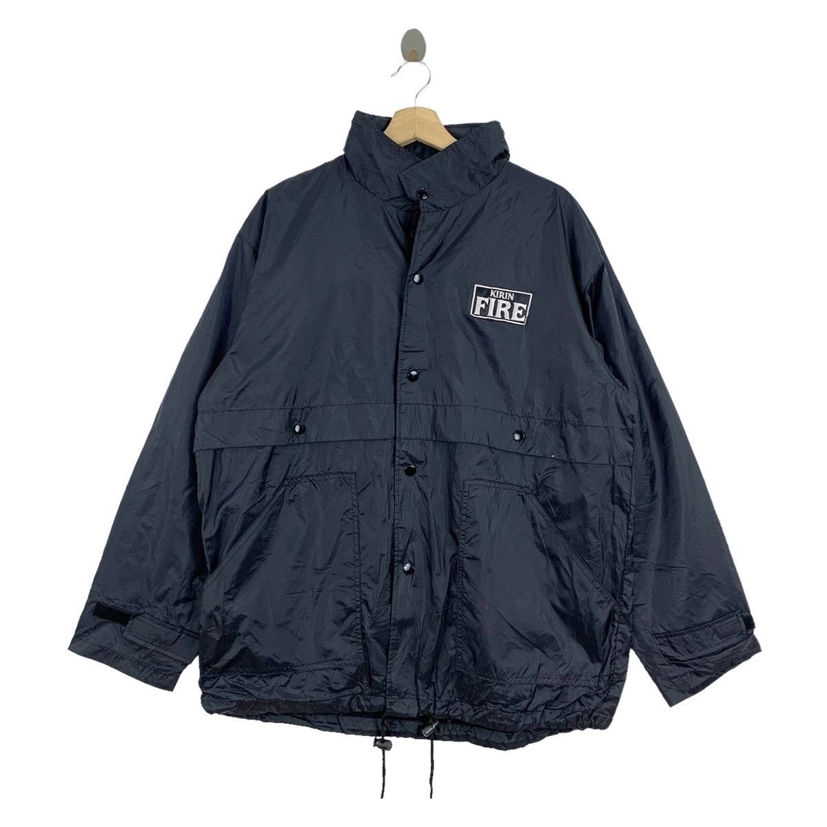 Japanese Brand × Vintage Vintage KIRIN FIRE Japanese Brand Zipper Windbreaker Size US XL / EU 56 / 4 - 1 Thumbnail