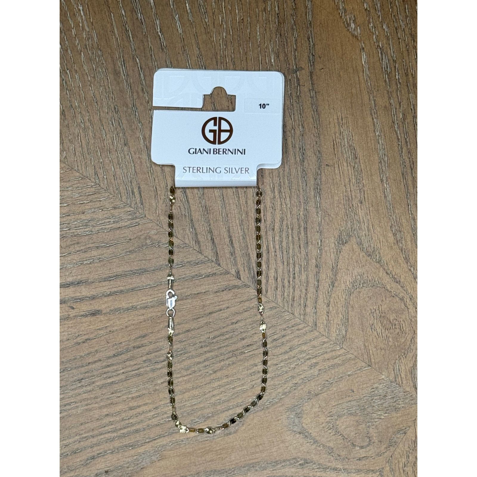 Giani Bernini Giani Bernini Sterling Silver 10” Diamond-Cut Chain Necklace Size ONE SIZE - 2 Thumbnail