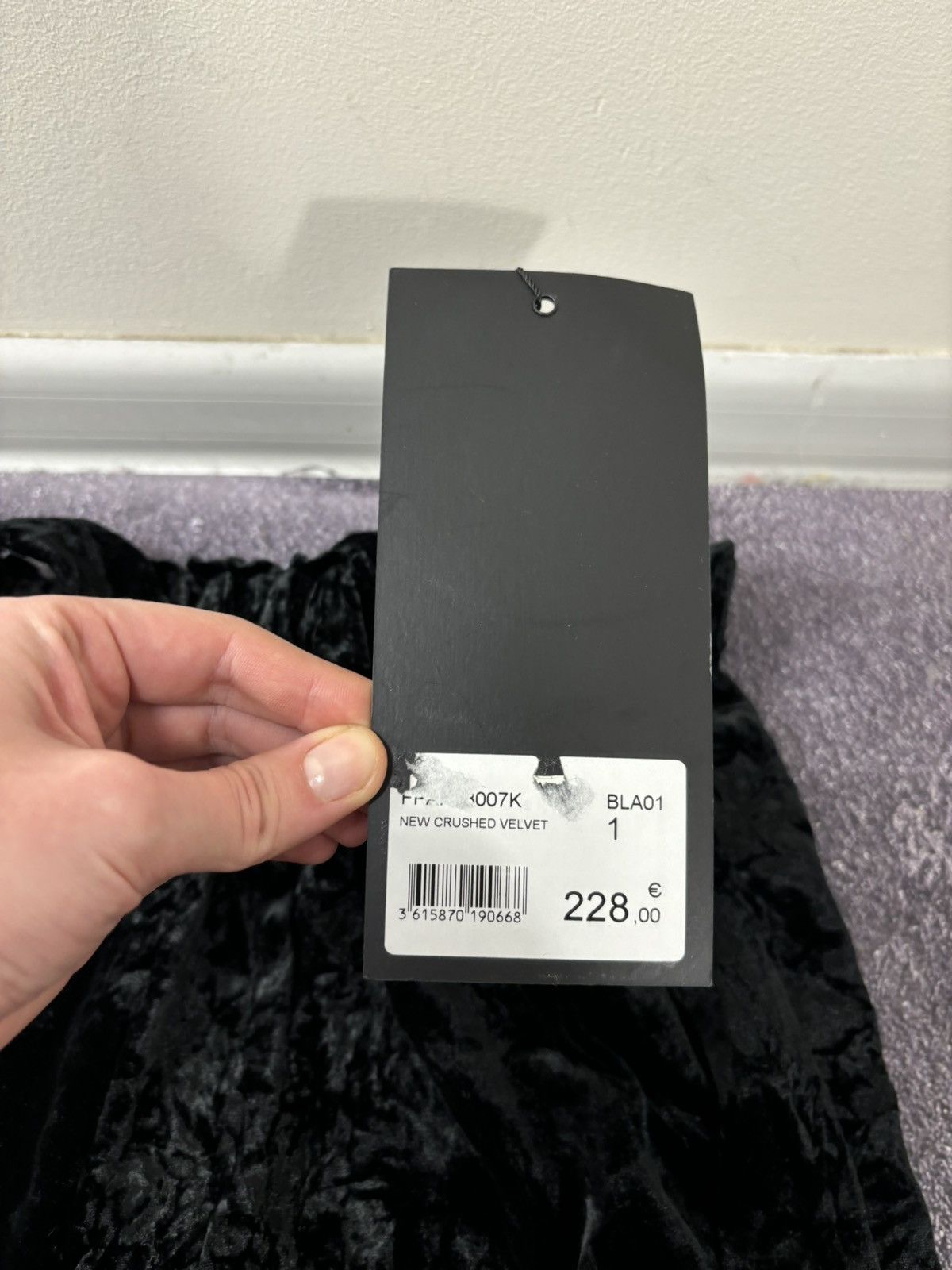The Kooples The Kooples NWT New Crushed Velvet Black Pants Trousers Size 26" / US 2 / IT 38 - 6 Thumbnail