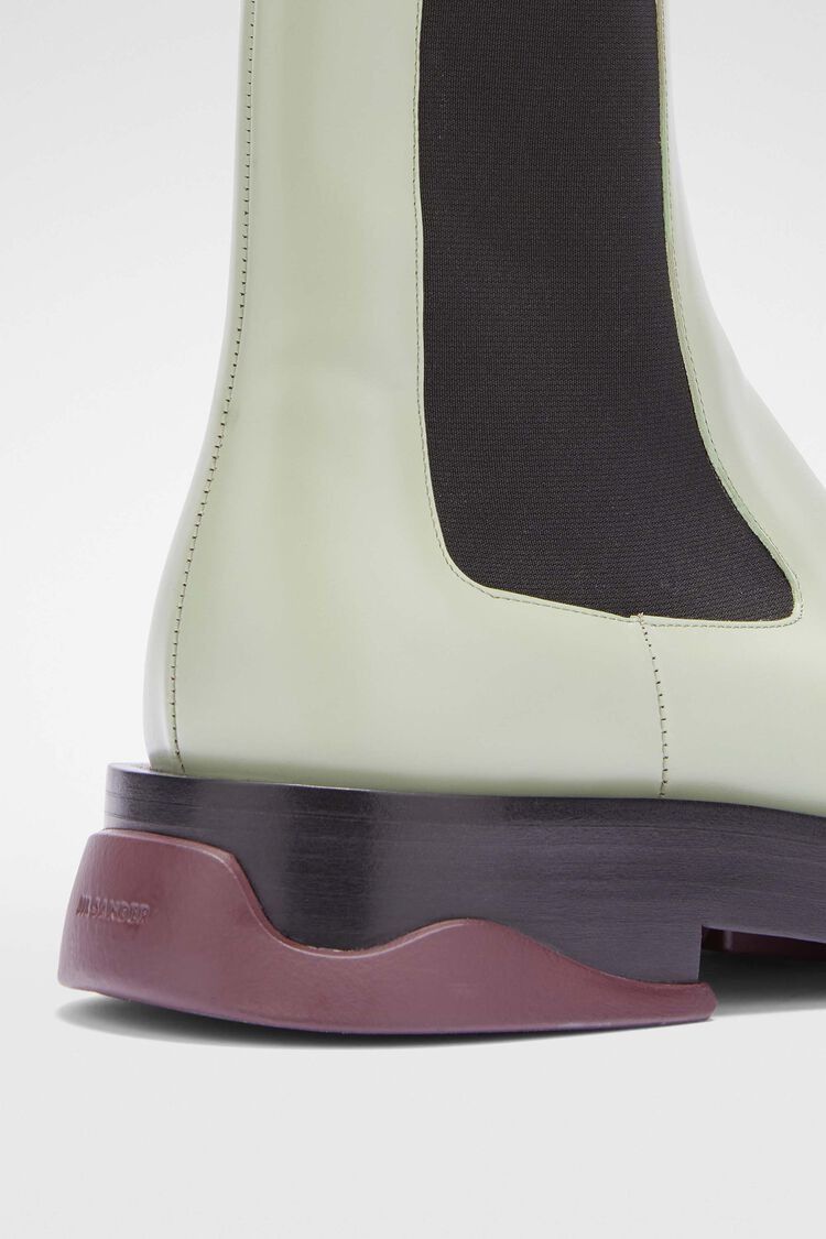 Jil Sander o1w1db10825 Chelsea Boots in Black/White Size US 11 / EU 44 - 6 Thumbnail