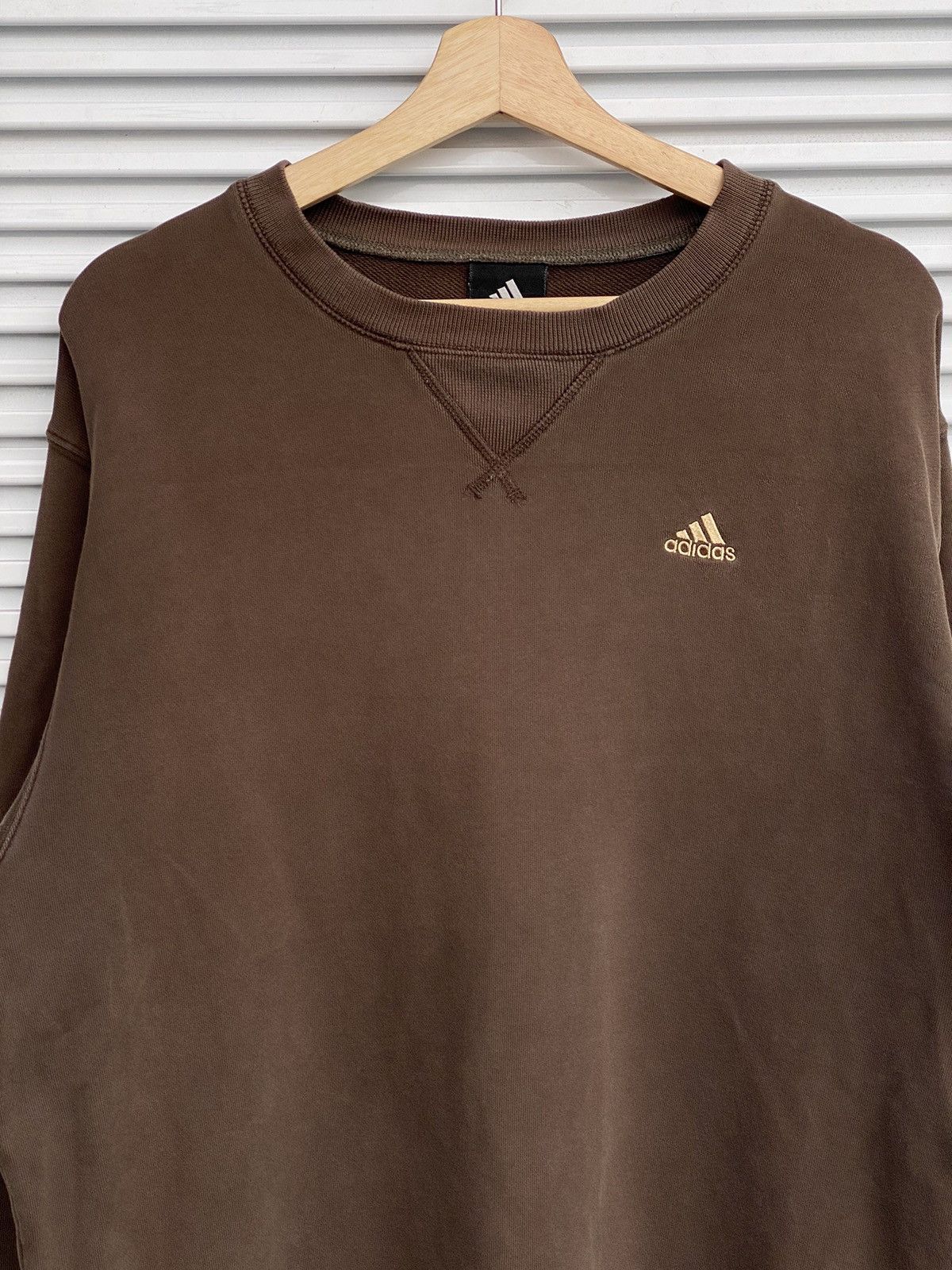 Adidas Vintage Adidas Brown Travis Flacko Scott Crewneck Size US XL / EU 56 / 4 - 2 Thumbnail