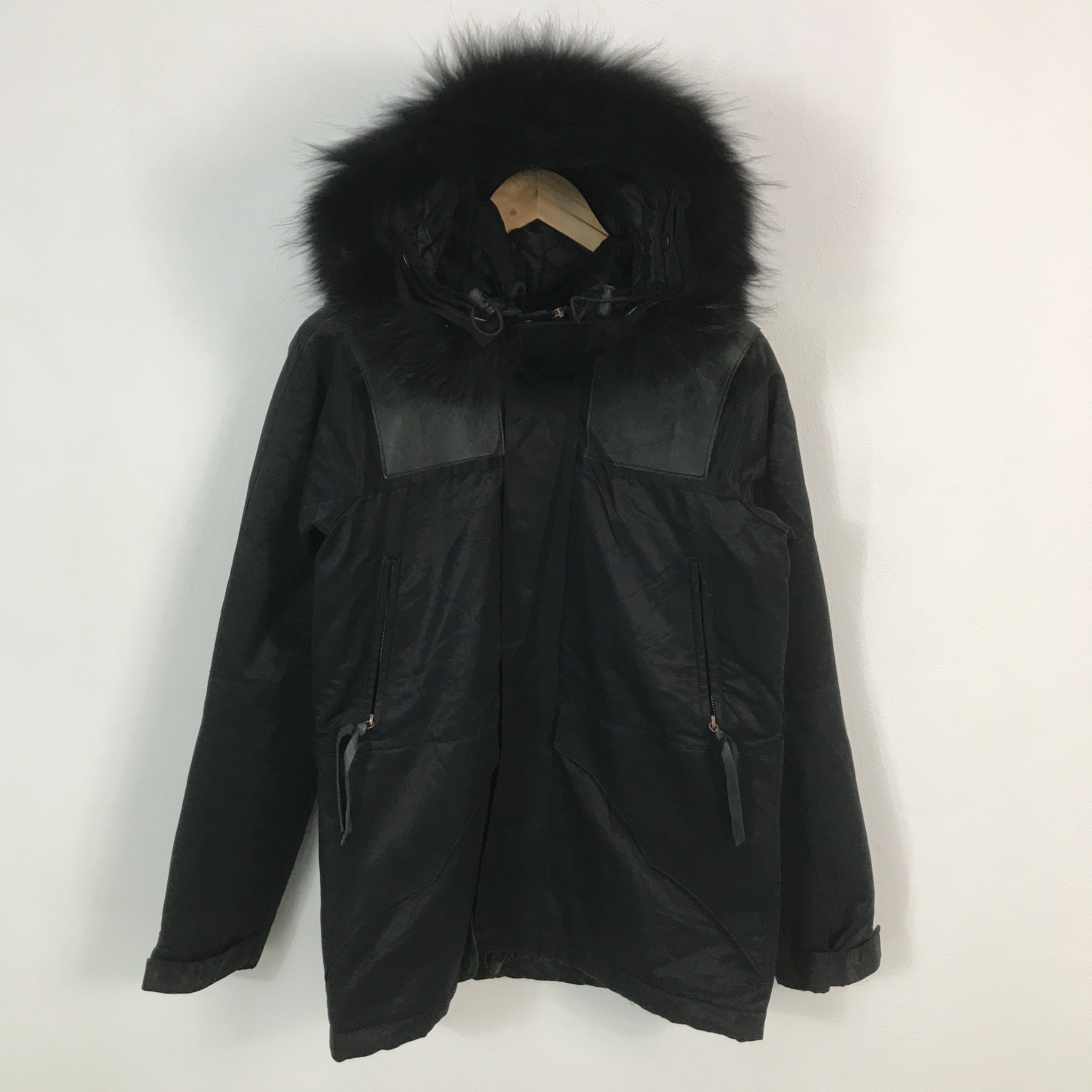 Japanese Brand ayuite by Issey miyake design fur hoodies Leather jacket Size US M / EU 48-50 / 2 - 1 Thumbnail