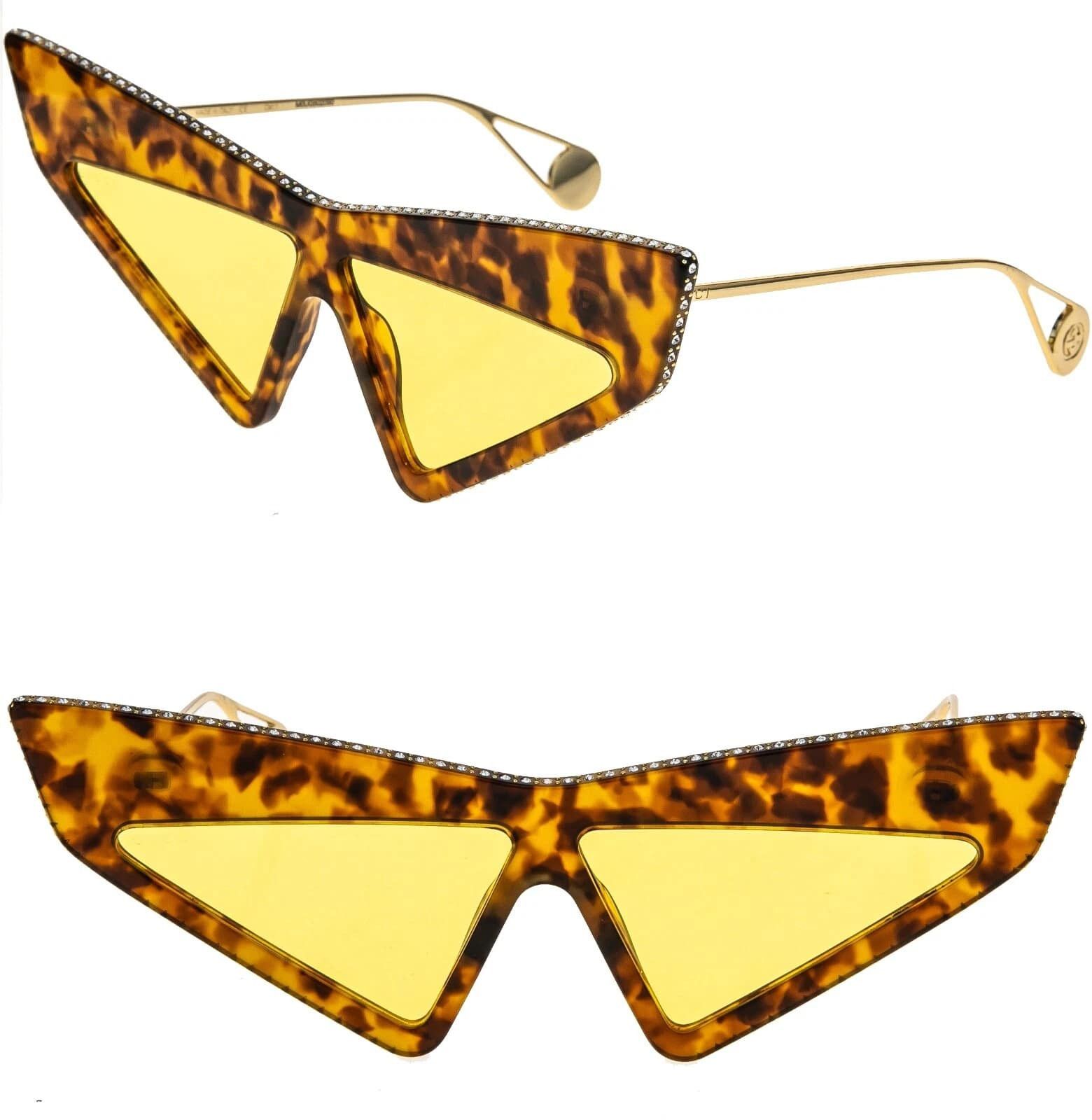 Gucci GUCCI GG0430S Hollywood Forever 0430 Brown Sunglasses 003 Size ONE SIZE - 1 Thumbnail