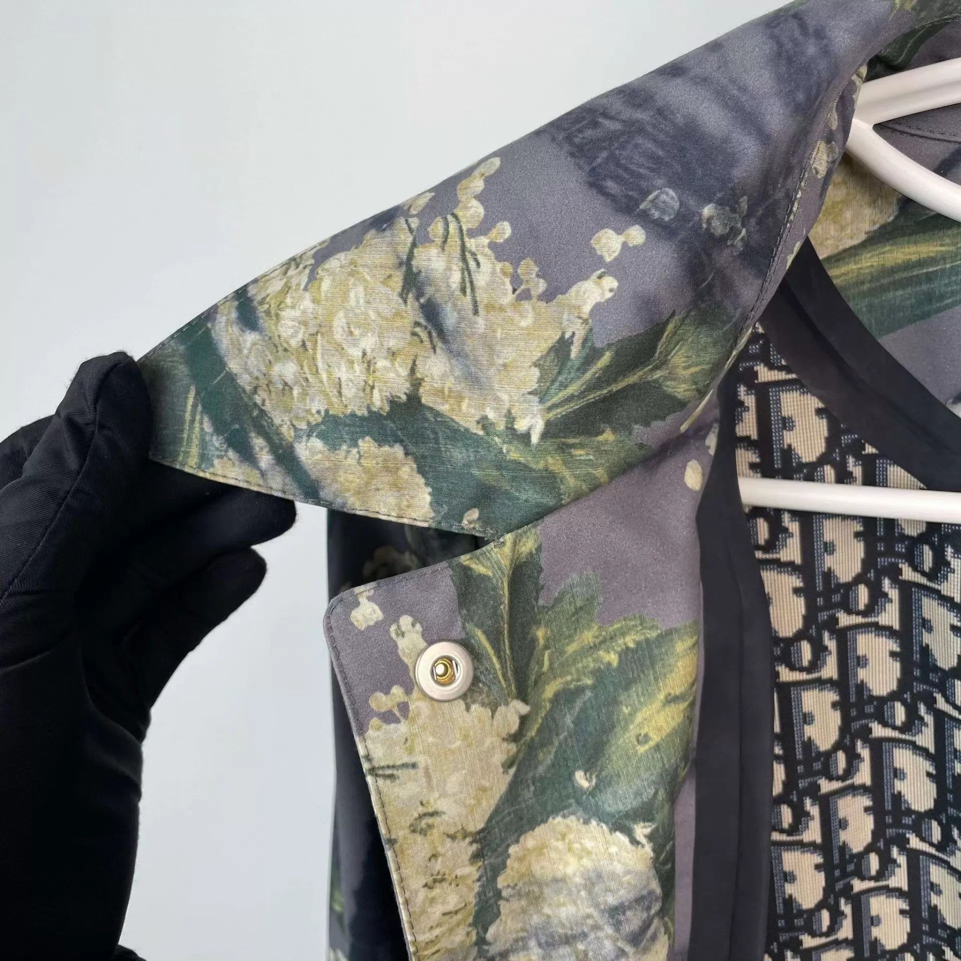 Dior Dior Purple Floral Trench Coat Size 36 Size XS / US 0-2 / IT 36-38 - 9 Thumbnail