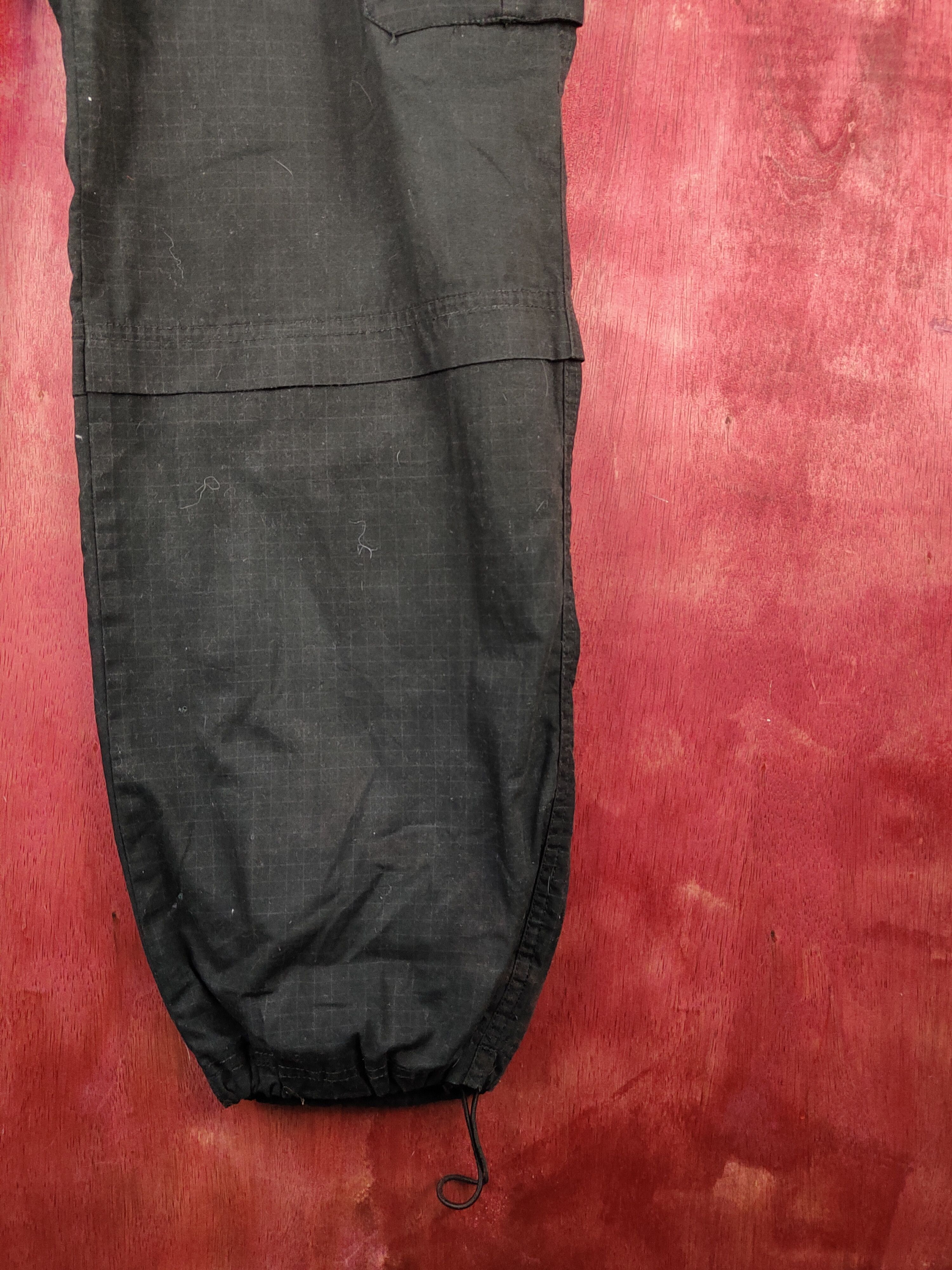 Japanese Brand DL Japan Black Multipocket Tactical Cargo Pants #S2048 Size US 36 / EU 52 - 6 Thumbnail