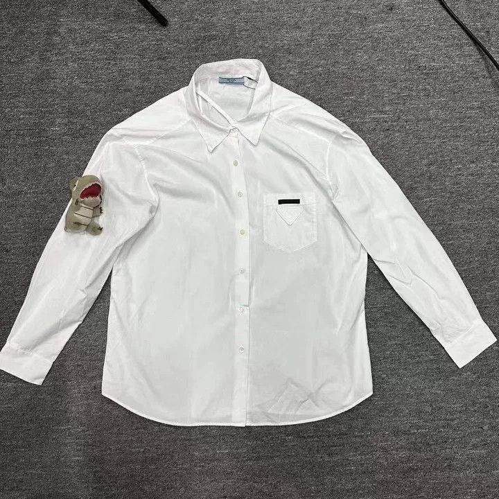 Prada Prada Triangle Logo Shirt Size S / US 4 / IT 40 - 1 Thumbnail