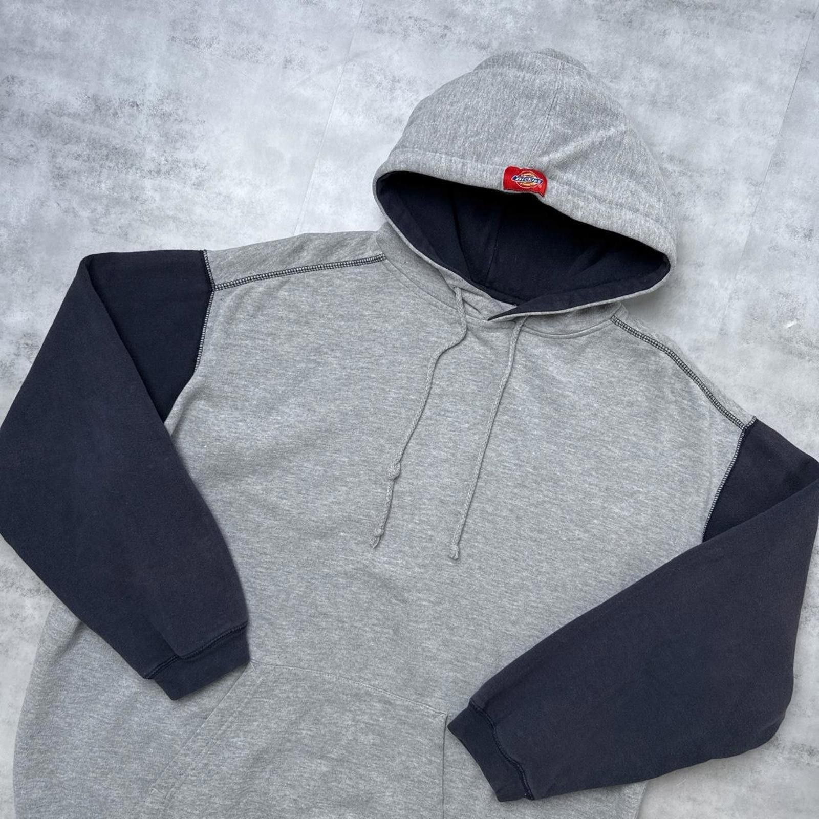 Dickies Y2K Dickies Gray Vintage Hoodie Jacket Size US XL / EU 56 / 4 - 3 Thumbnail