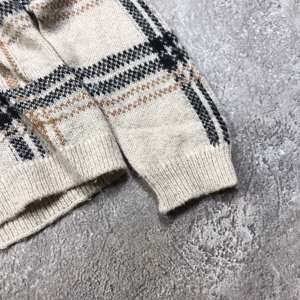 Vintage Vintage 90s Plaid Knit Sweater Oversized Preppy Grunge M Size M / US 6-8 / IT 42-44 - 5 Thumbnail