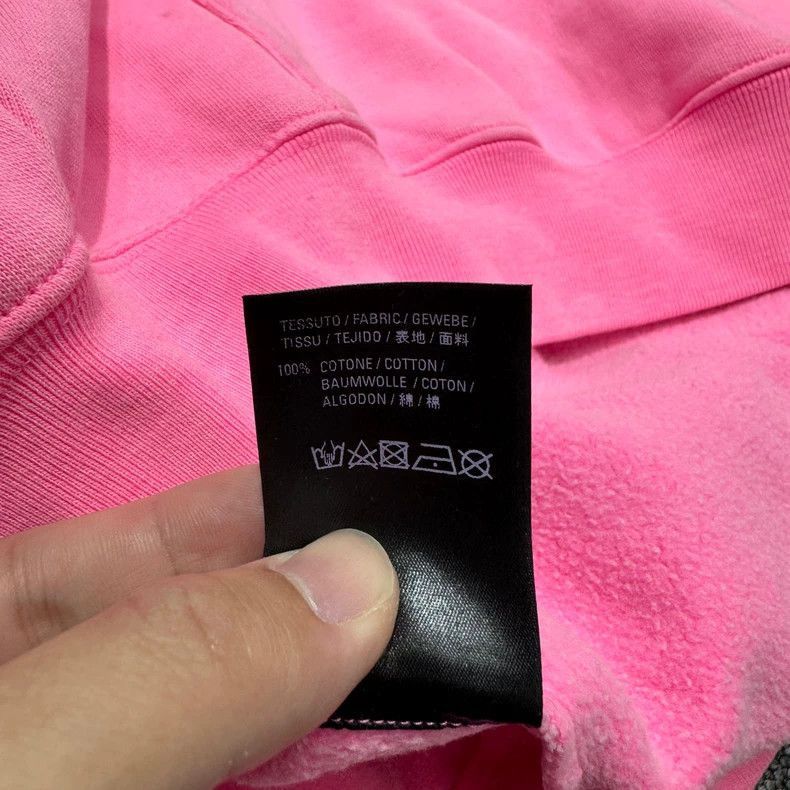 Balenciaga Balenciaga Embroidered Letter Pink Hoodie-2506 Size US S / EU 44-46 / 1 - 5 Thumbnail