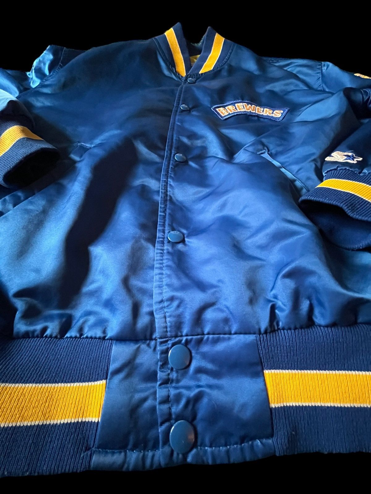 NFL × Starter × Vintage 1980’s MLB Milwaukee Brewers Starter Satin Jacket size L Size US L / EU 52-54 / 3 - 3 Thumbnail