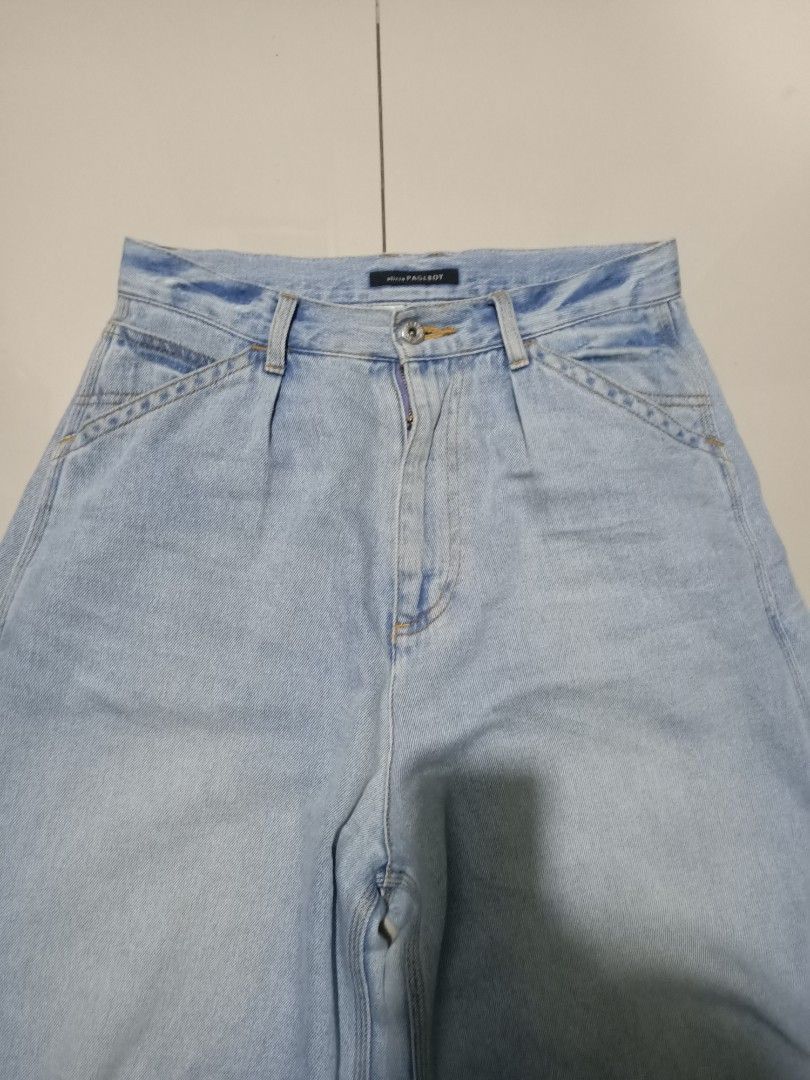 Designer × Japanese Brand Alicia pageboy baggy jeans wide leg Size US 30 / EU 46 - 2 Thumbnail