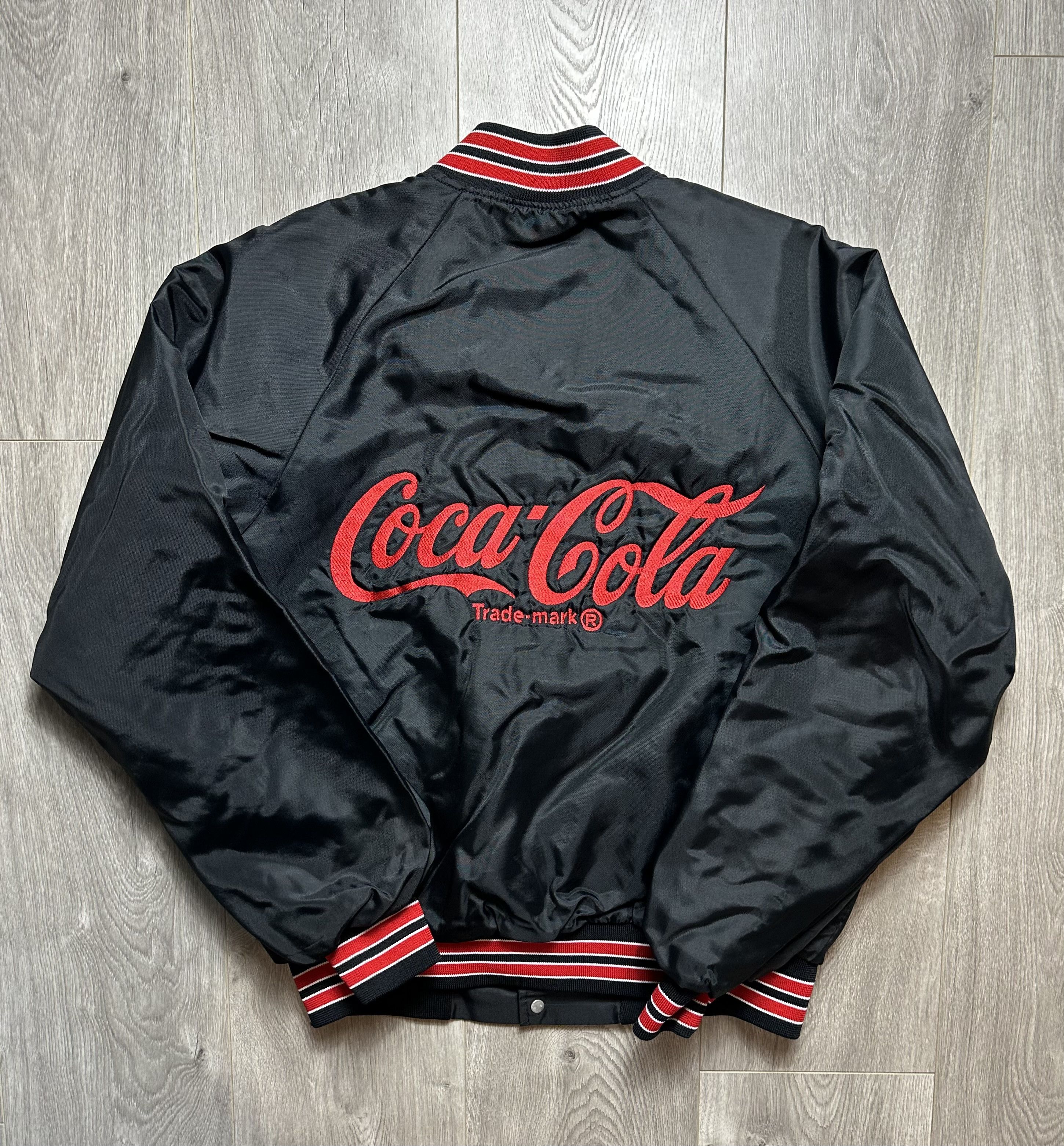 Vintage Vintage Coca Cola Satin Varsity Bomber Jacket 80s | Grailed