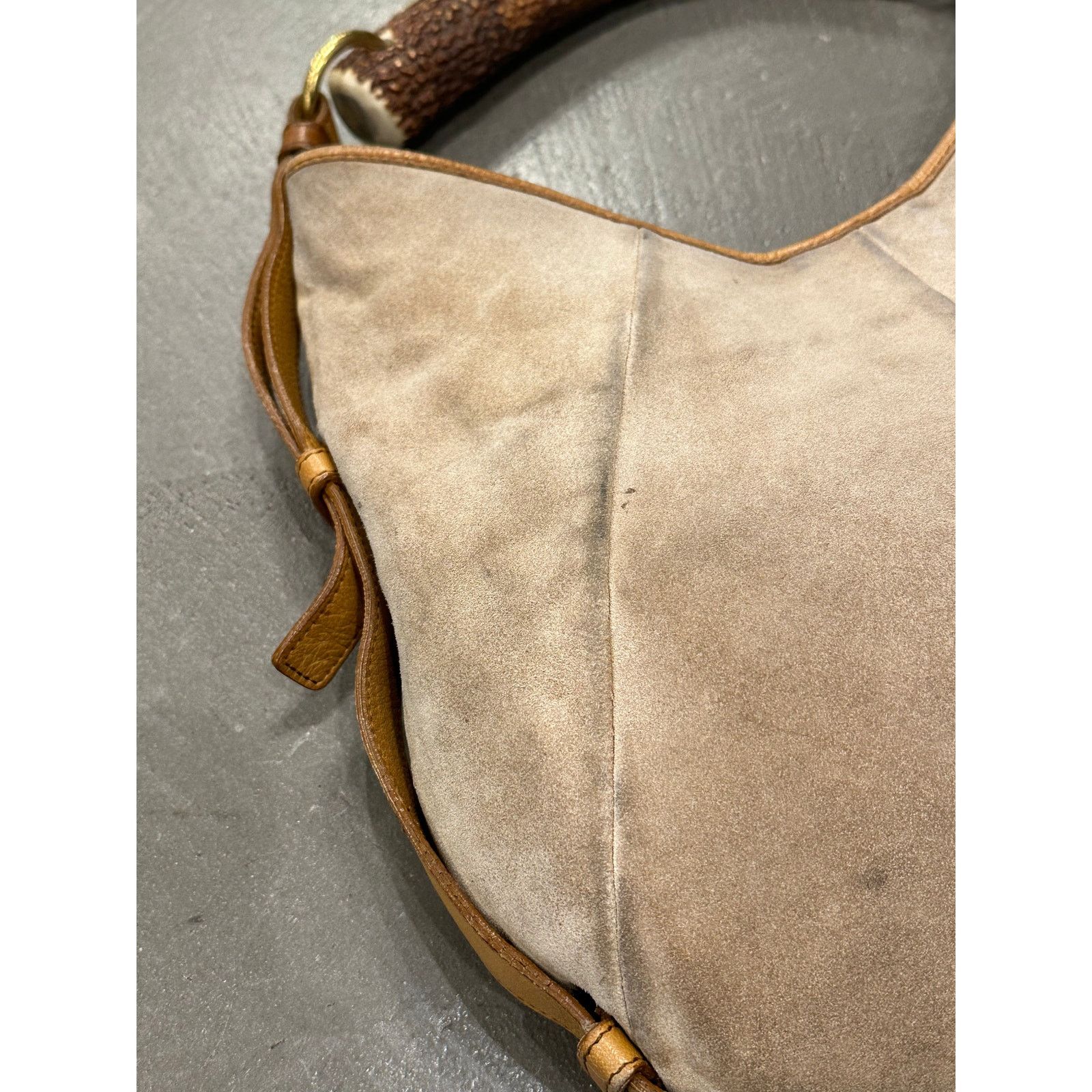 Yves Saint Laurent 2002 Yves Saint Laurent Mombasa Suede bag Size ONE SIZE - 8 Thumbnail