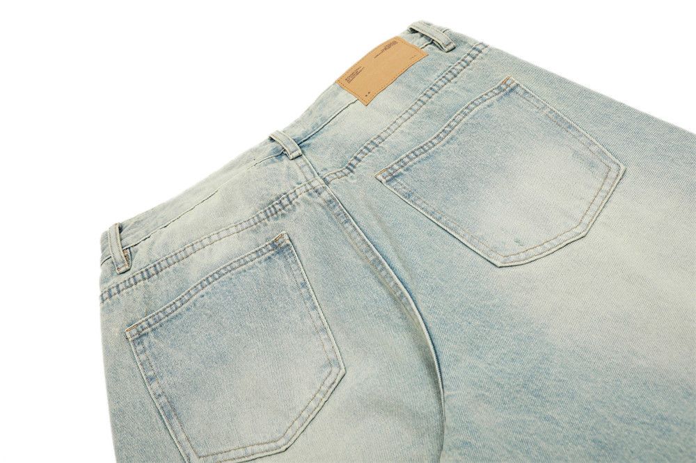 Japanese Brand × Jean Men's casual punk light washed distressed loose ripped jeans Size US 32 / EU 48 - 6 Thumbnail