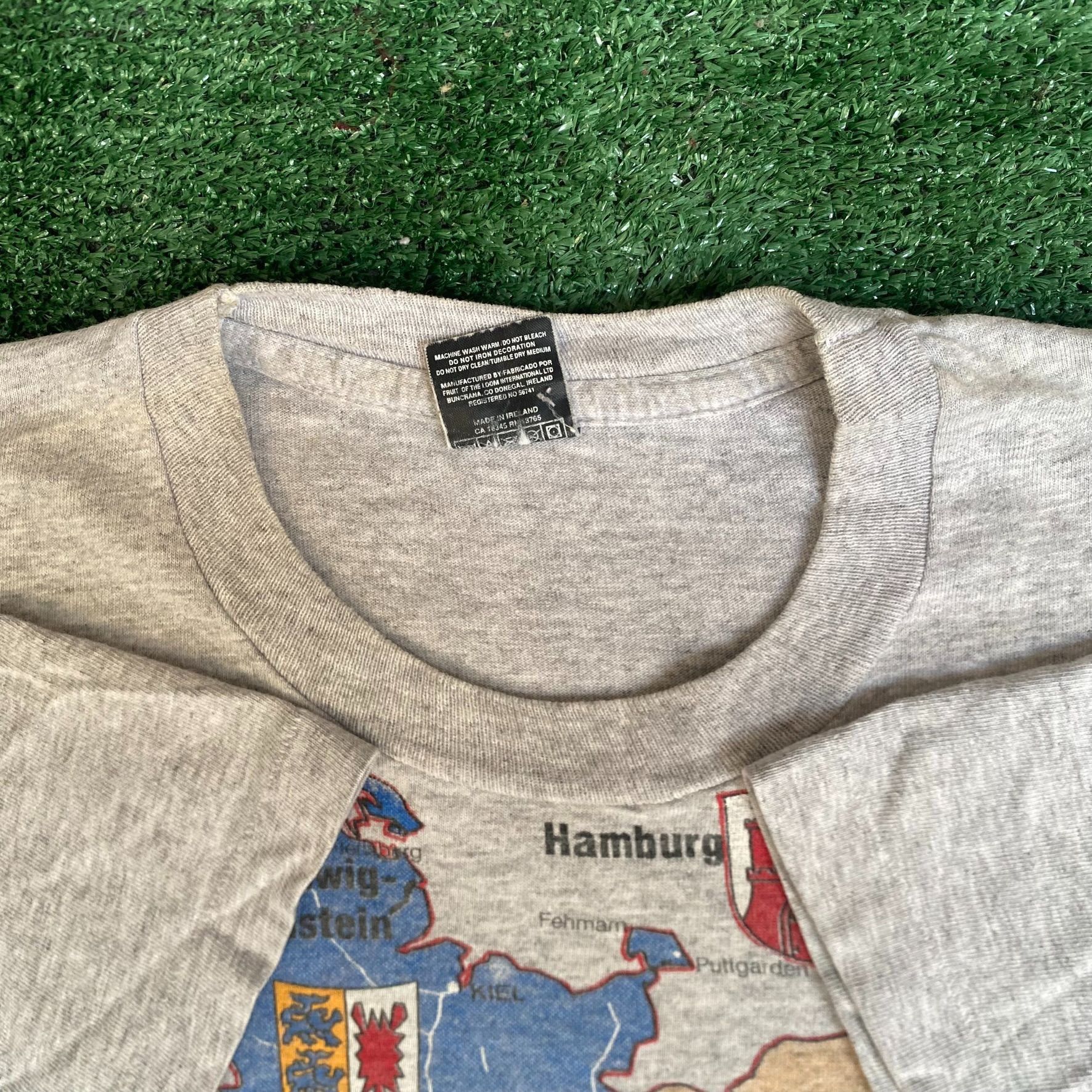Vintage Vintage 90s Germany States Shirt EU Europe Map Tourist Tee Size US L / EU 52-54 / 3 - 6 Thumbnail