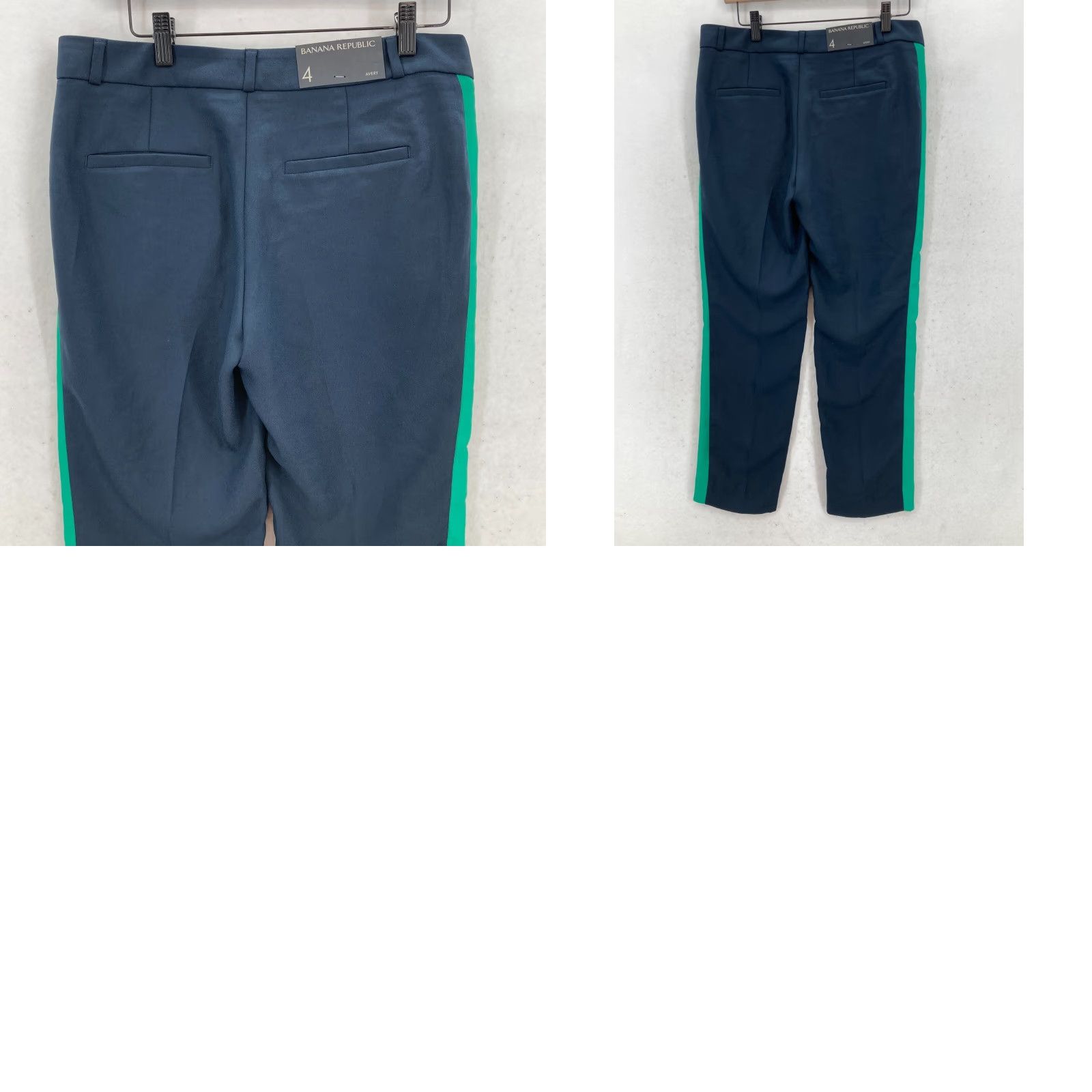 Banana Republic Banana Republic Avery Ankle Pants Women's 4 Navy Stripe Mid Rise NWT Pants Size 27" / US 4 / IT 40 - 10 Thumbnail
