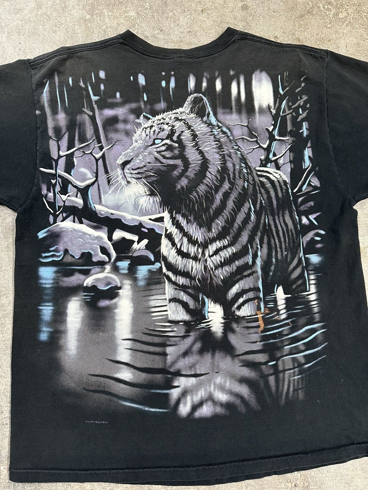 Liquid Blue Vintage 90s Liquid Blue Siberian Tiger Animal Nature T-Shirt Size US L / EU 52-54 / 3 - 4 Thumbnail
