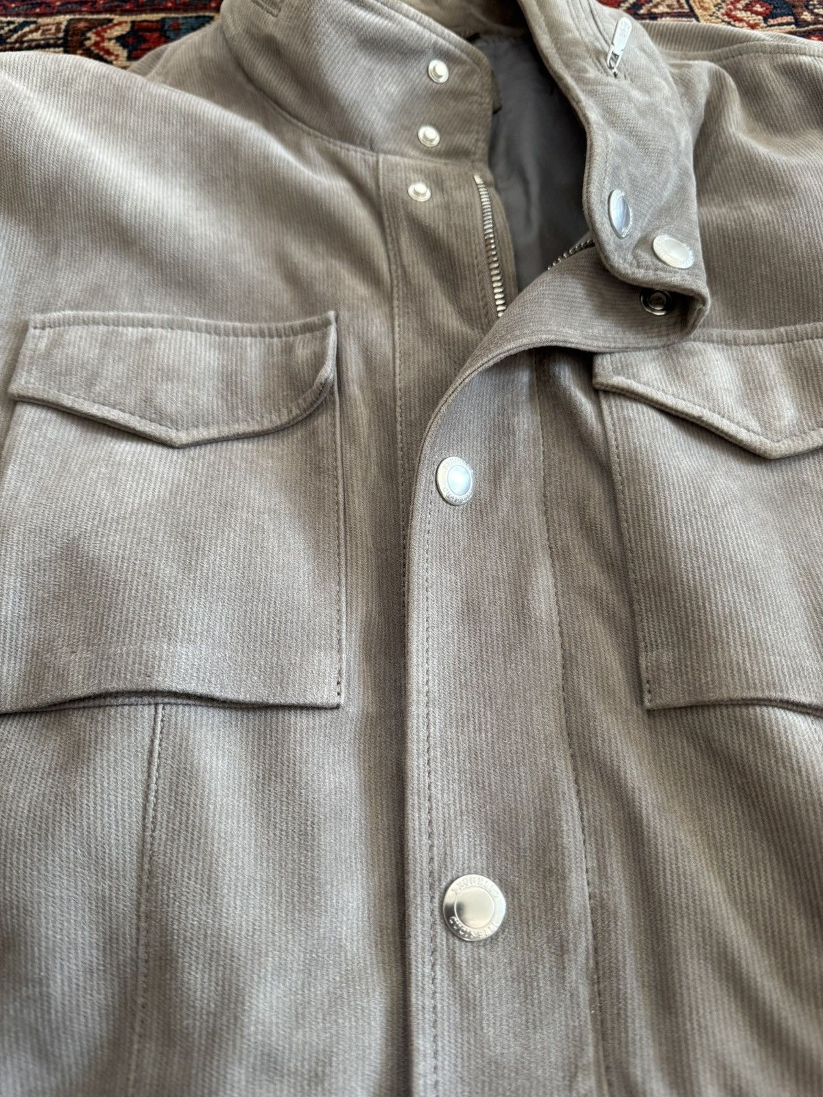Brunello Cucinelli Corduroy effect leather jacket Size US S / EU 44-46 / 1 - 8 Thumbnail