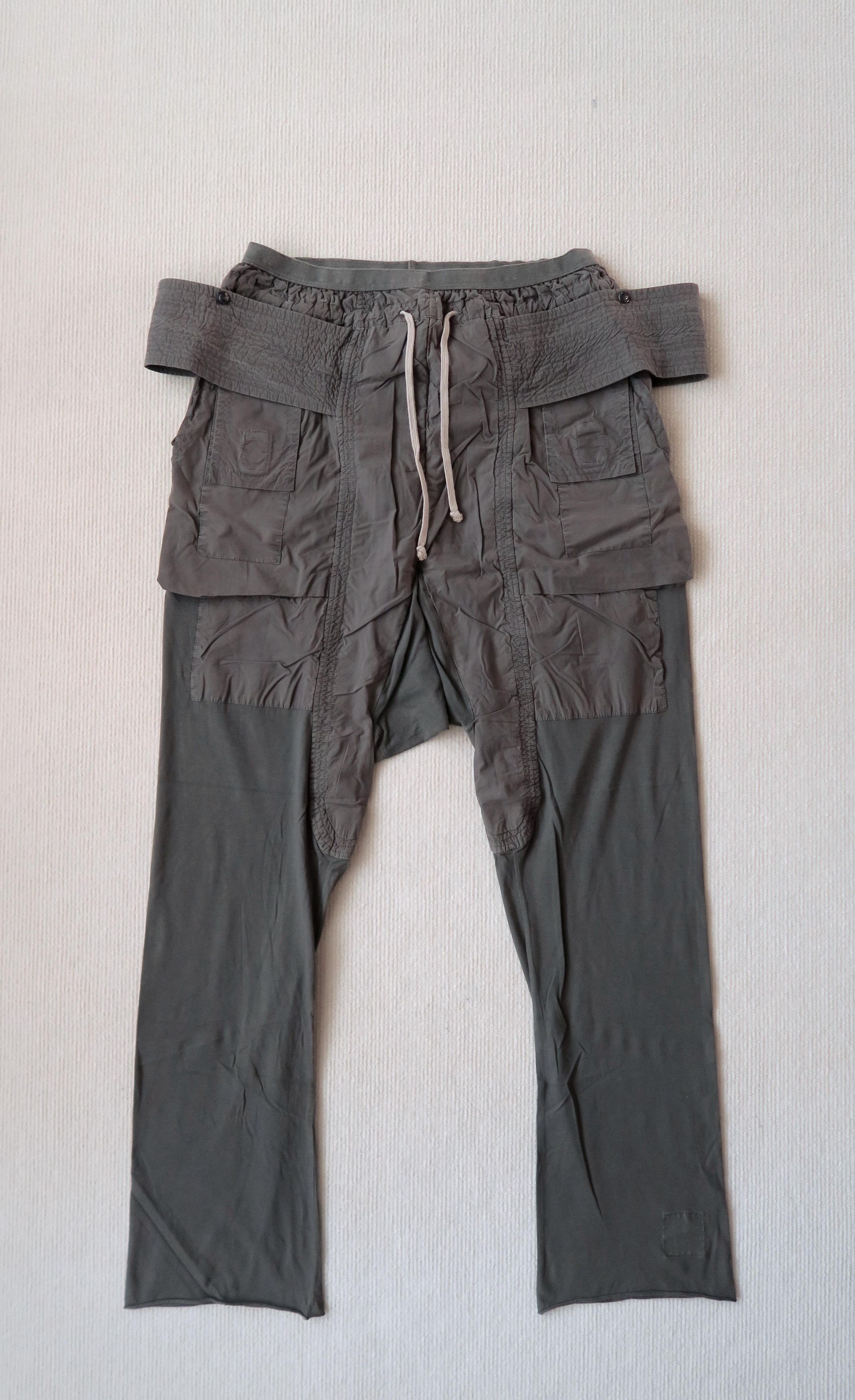 Rick Owens Drkshdw Rick Owens Exploder DNA Dust Creatch Drop Crotch Cargo Pants Size US 36 / EU 52 - 2 Thumbnail