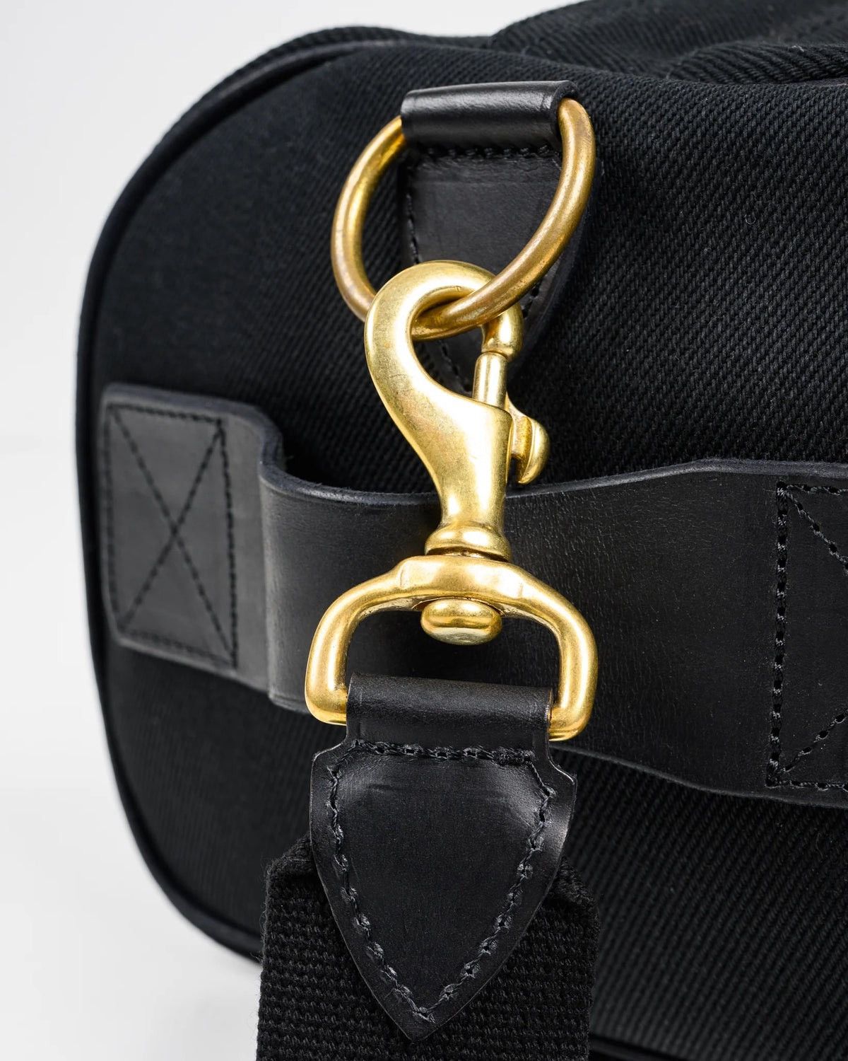Iron Heart IRON HEART IHE-24-BLK DENIM/LEATHER COMPACT GYM DUFFLE BAG Size ONE SIZE - 8 Thumbnail