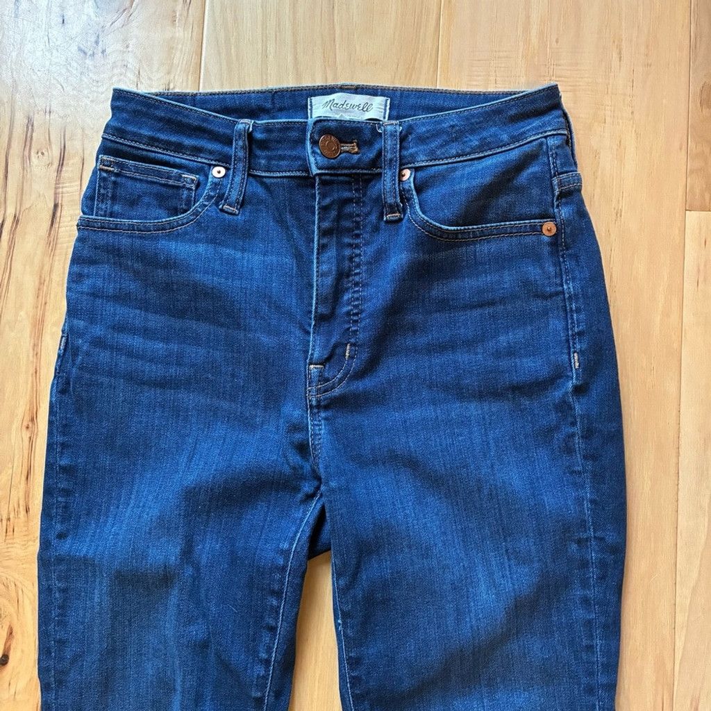 Madewell Madewell Curvy High Waist Skinny Jeans Sz 24 Dark Wash Denim Size 24" / US 00 / IT 34 - 6 Thumbnail