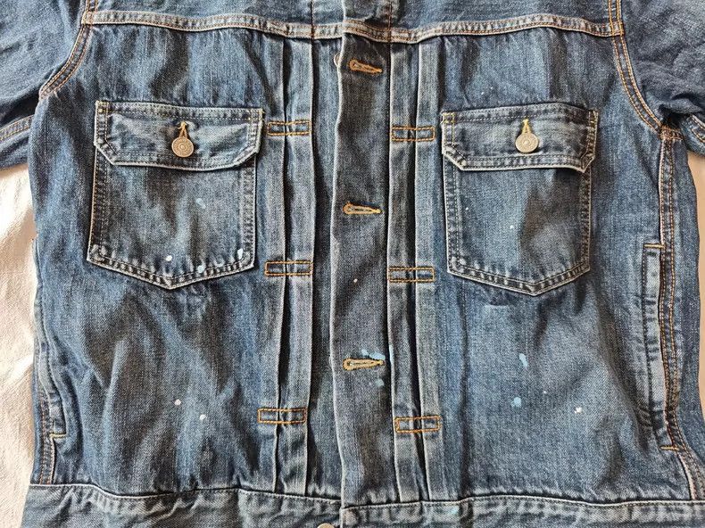 Visvim VISVIM SS 101 DMGD-1010 Splash-wash denim jacket-2506 Size US XL / EU 56 / 4 - 3 Thumbnail
