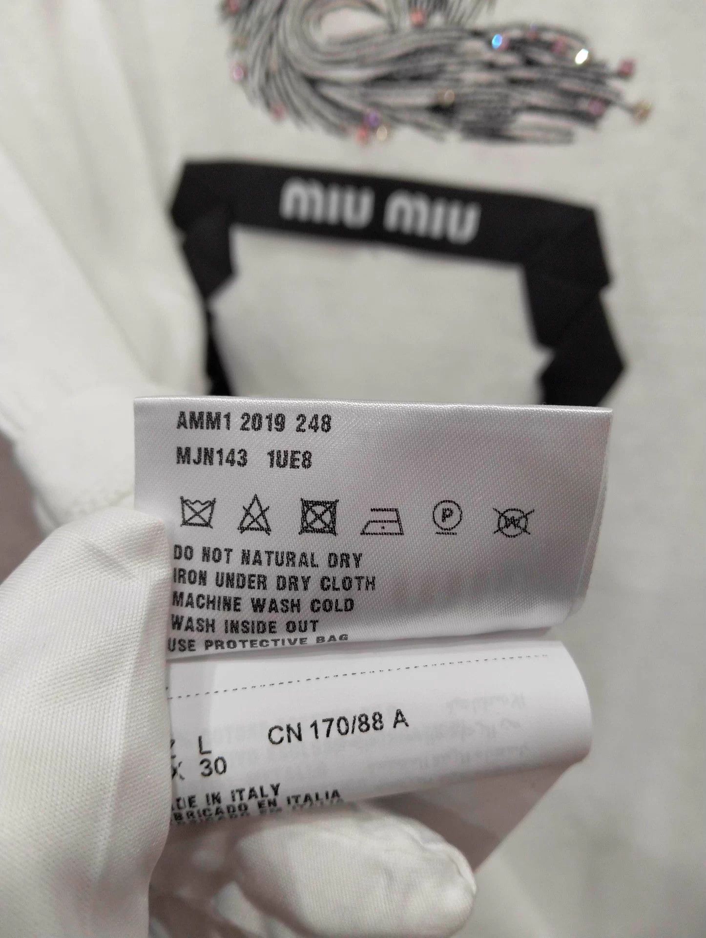 Miu Miu Miu Miu L T-shirt Size L / US 10 / IT 46 - 4 Thumbnail