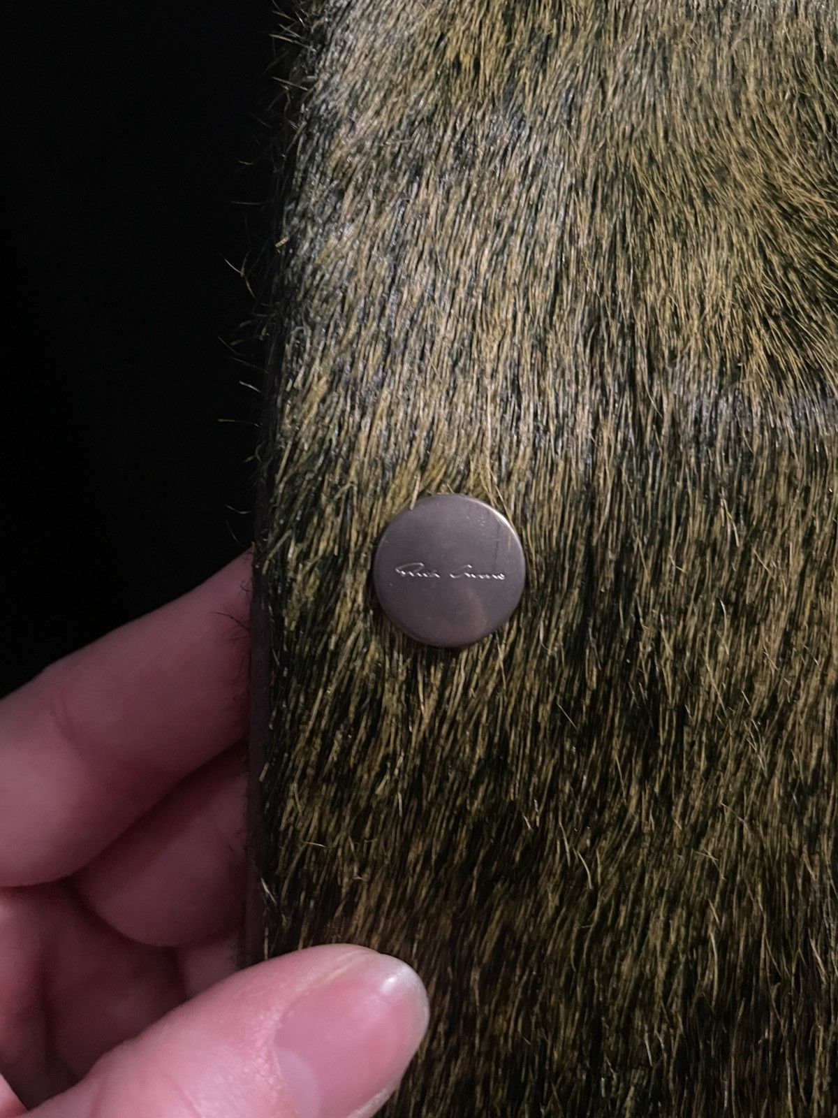 Rick Owens Ponyhair Green Rick Owens Jacket 52 Size US L / EU 52-54 / 3 - 5 Thumbnail