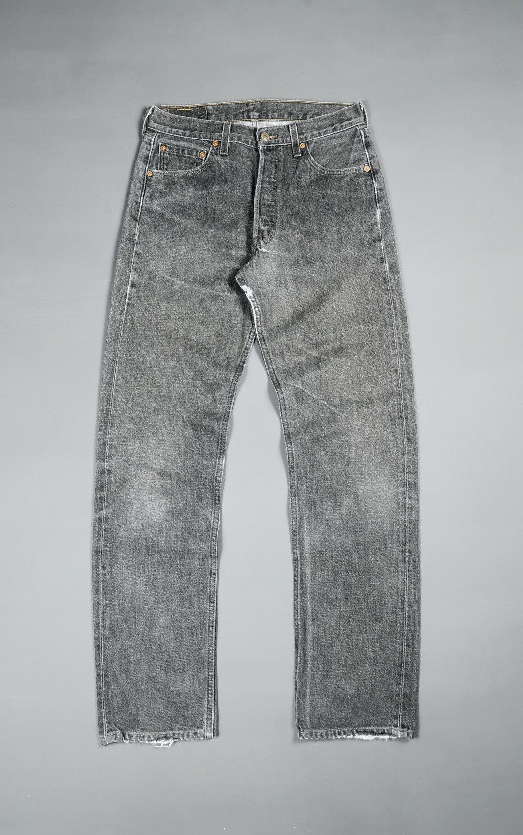 Levi's Vintage Levis 501 Black Denim Jeans Size US 29 - 1 Thumbnail