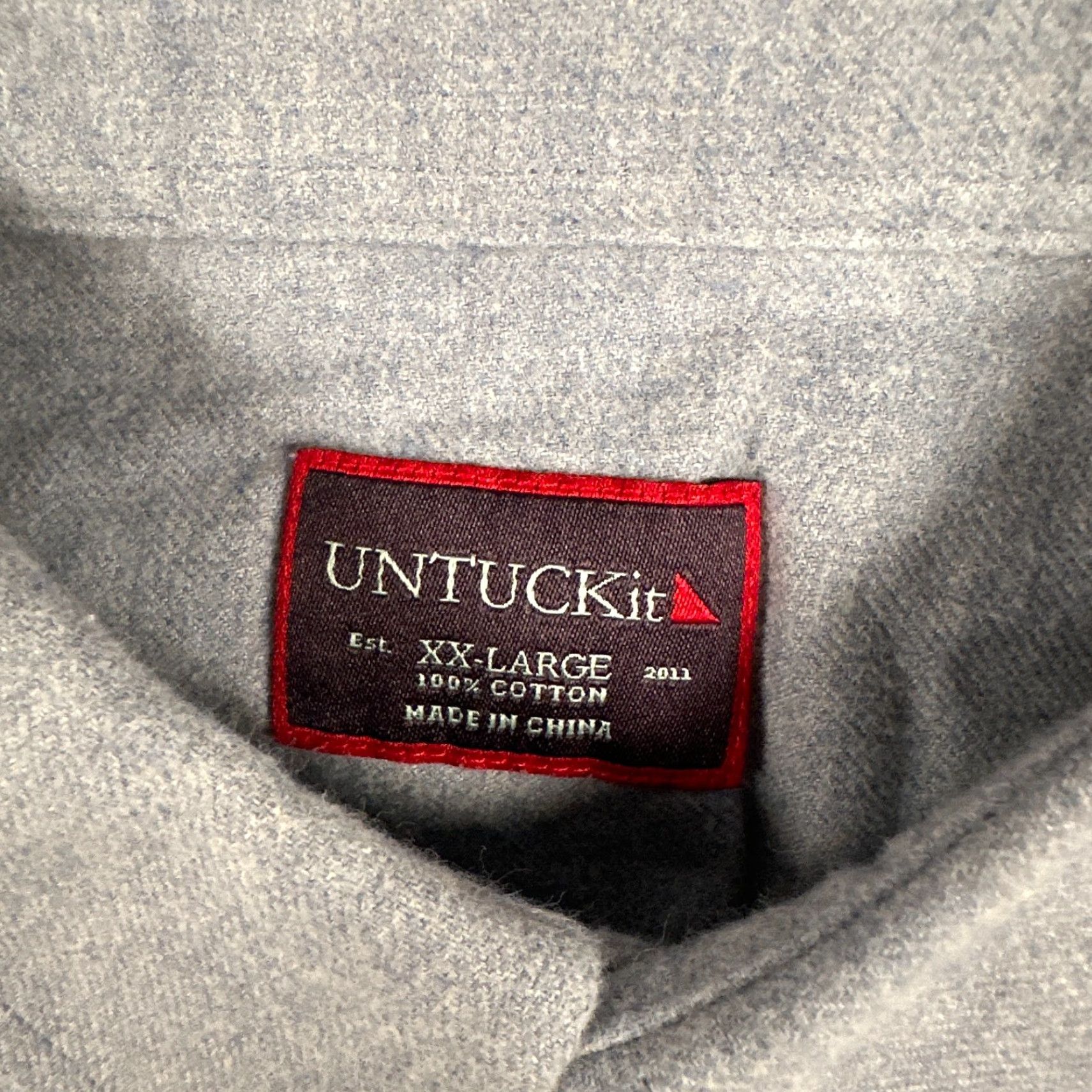 UNTUCKit UNTUCKit Flannel Shirt Men's 2XL Solid Blue Button Up Midweight Cotton Shirt UNTUCKit Flannel Shirt Men 2XL Solid Blue Button Up Midweight Cotton Size US XXL / EU 58 / 5 - 3 Thumbnail