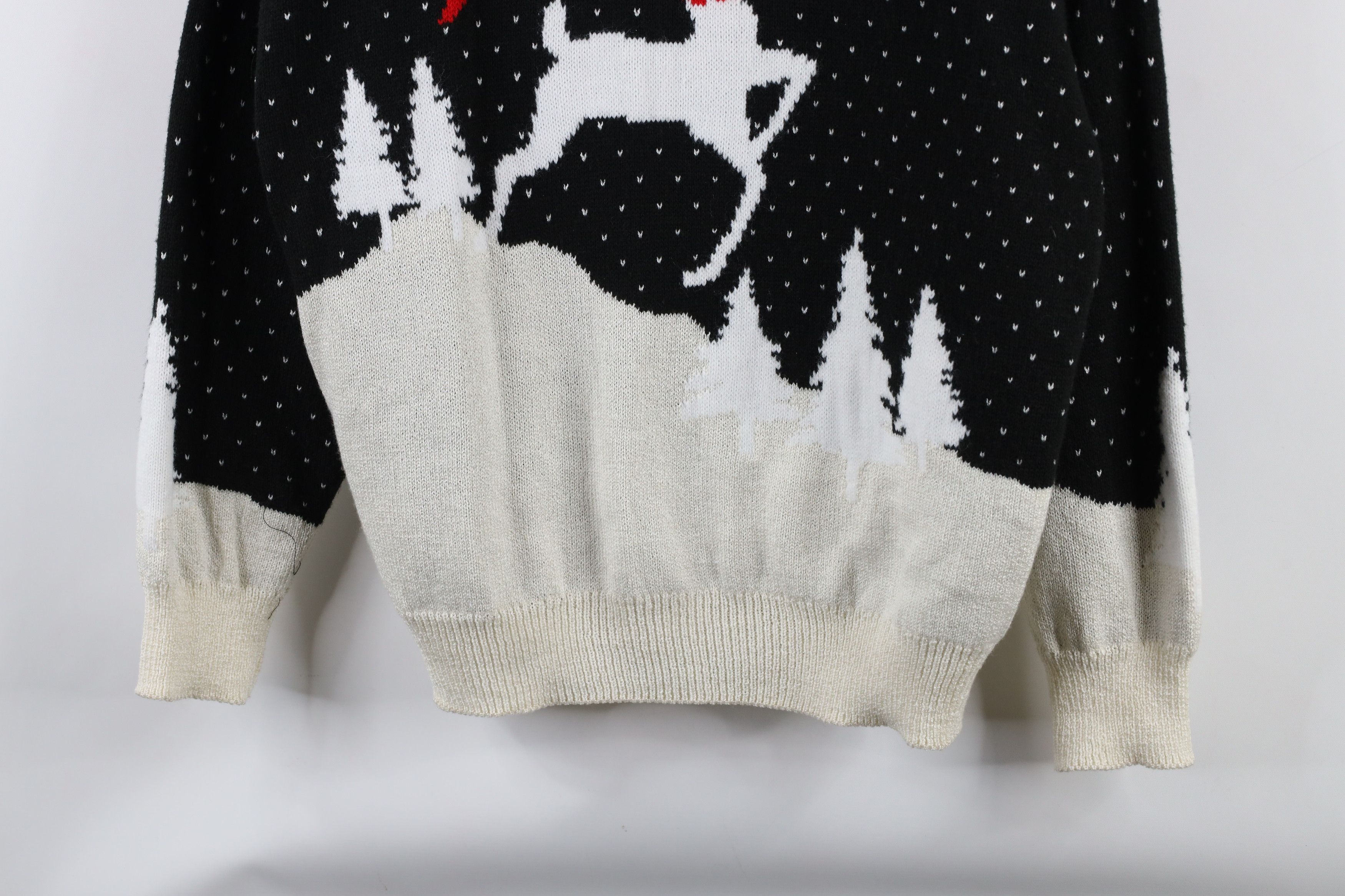 Vintage Vintage 90s Streetwear All Over Print Knit Sweater USA Size L / US 10 / IT 46 - 3 Thumbnail