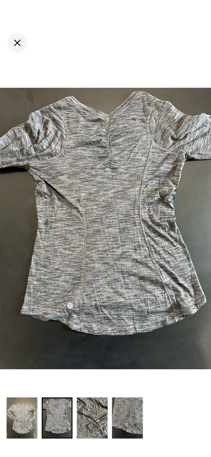 Lululemon lululemon athletica Heather Gray Long Sleeve Active Top Size S / US 4 / IT 40 - 2 Thumbnail