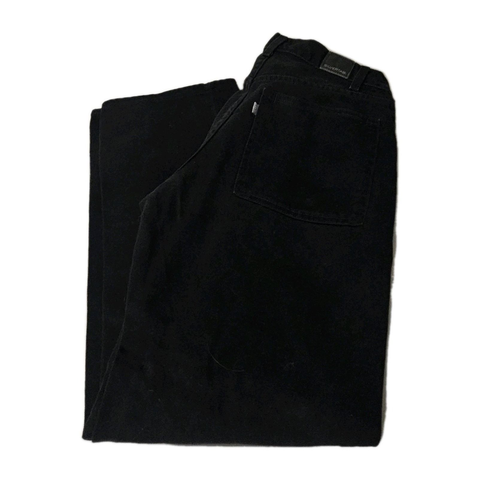 Levi's Levis SilverTab Baggy Fit Jeans Mens 31x 33 Black Denim Y2K Size US 31 - 2 Thumbnail