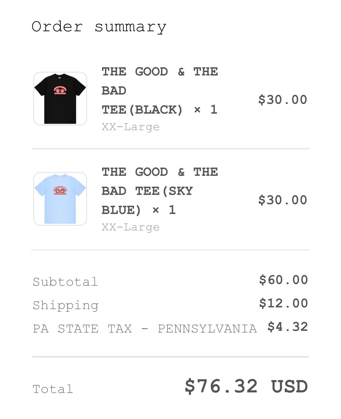 Fuck The Population FTP The Good & The Bad Tee (Sky Blue) Size XXL Size US XXL / EU 58 / 5 - 4 Thumbnail