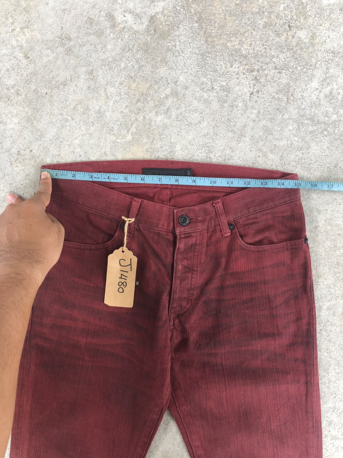 GOSTAR DE FUGA Japanese Fuga Flared Jeans Distressed Jeans Size US 30 / EU 46 - 21 Thumbnail