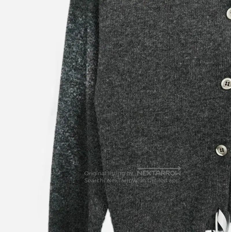 Miu Miu Miu Miu Gray Cotton Long Sleeve Sweater . Size M / US 6-8 / IT 42-44 - 4 Thumbnail
