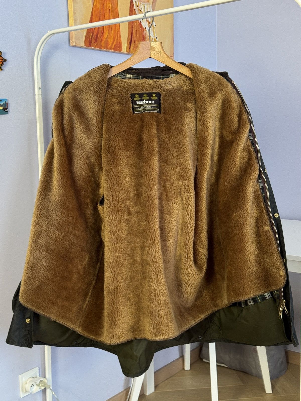 Barbour Vintage 90’s Barbour A200 Border Jacket Full Set Size US XL / EU 56 / 4 - 3 Thumbnail