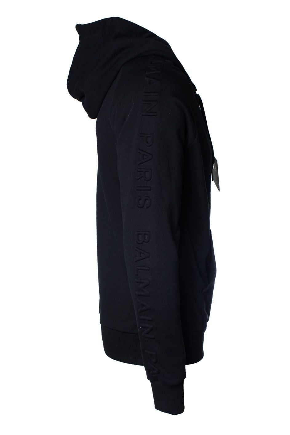 Balmain Balmain, black hooded cardigan with embossed logo Size US M / EU 48-50 / 2 - 4 Thumbnail