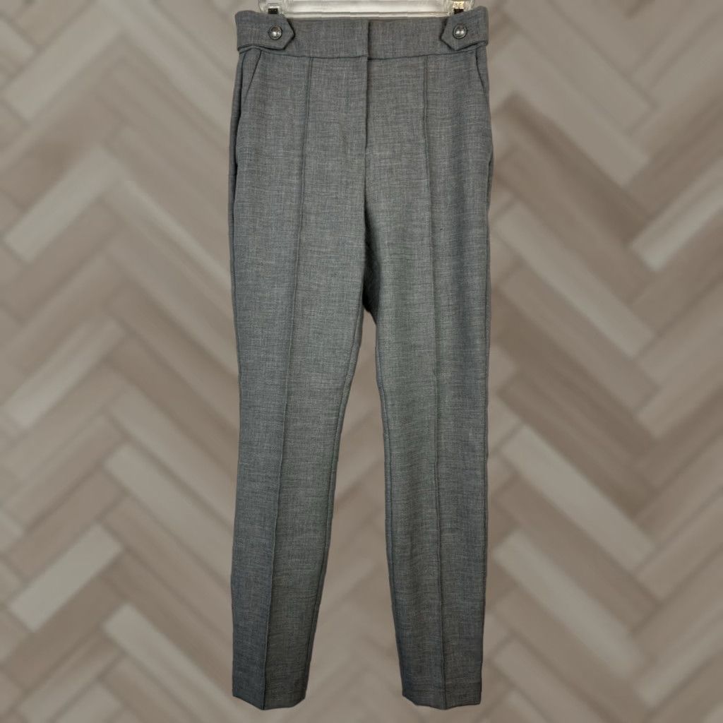 express grey dress pants Relaxed Gray Stretch Suit Pant