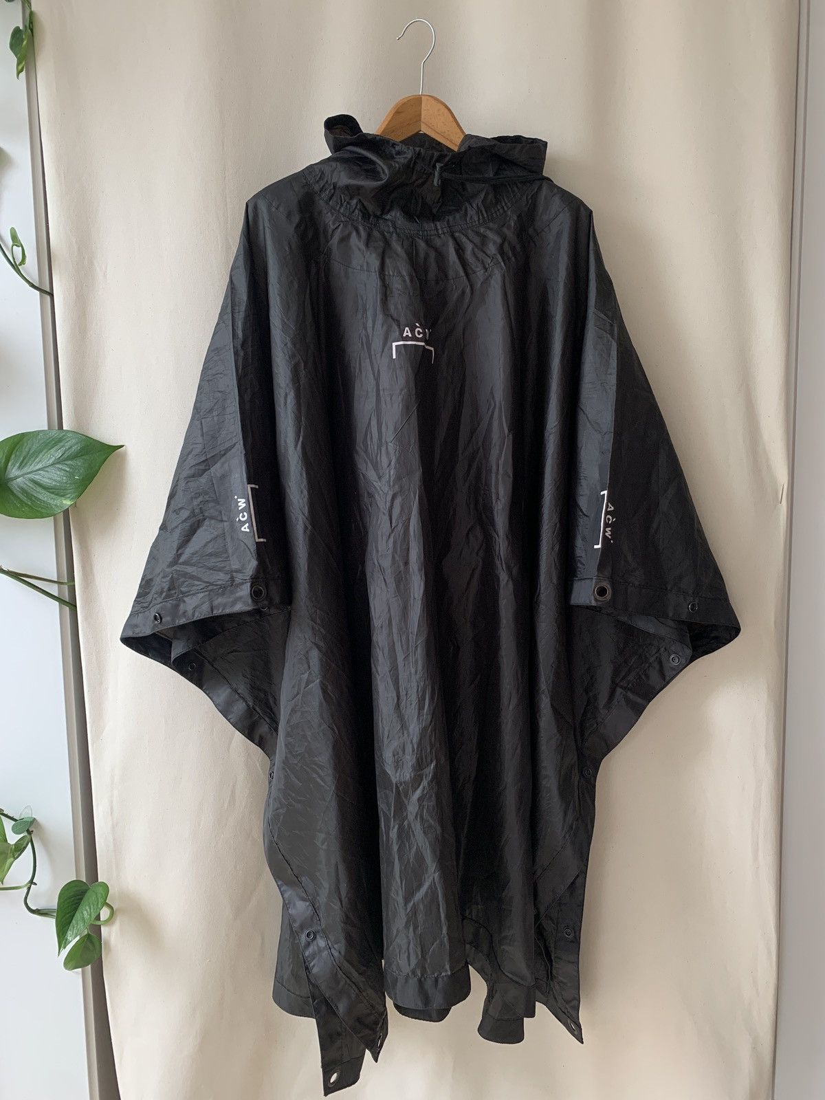 image of A Cold Wall Rain Poncho Ss16 in Black, Men's (Size Large)