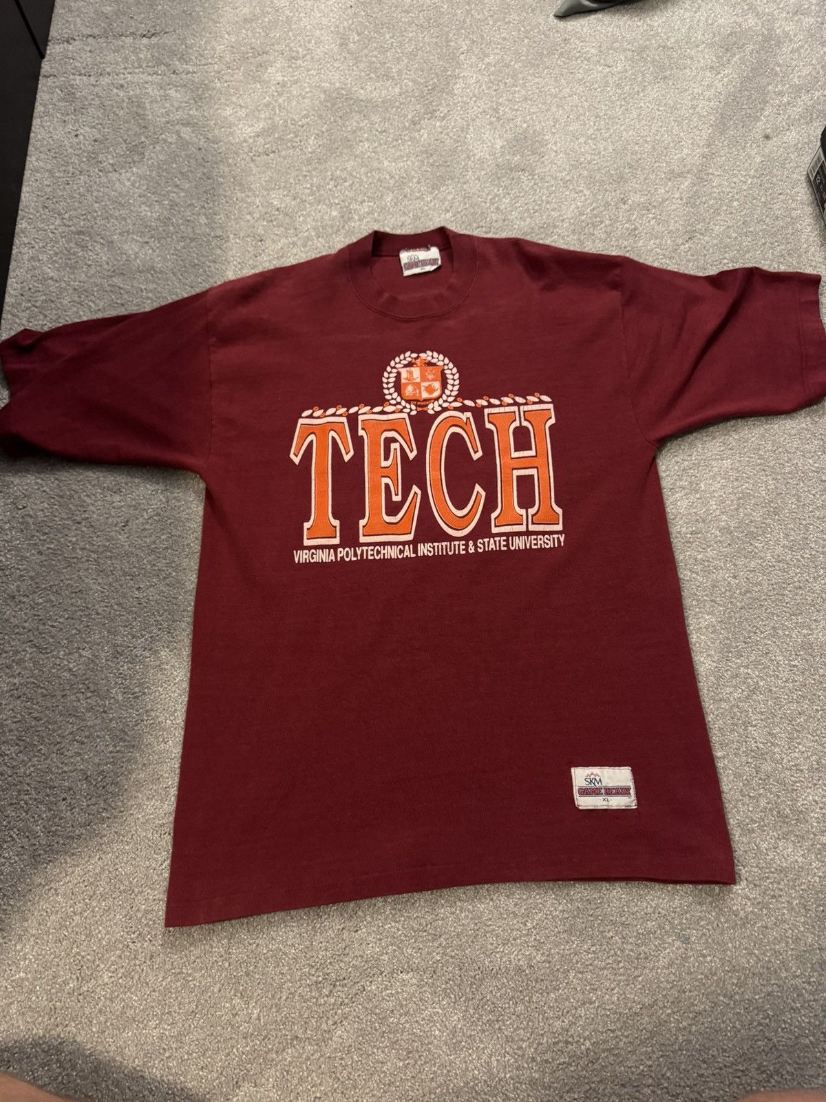 Vintage Vintage 90’s Virginia Tech Maroon Tee Size US XL / EU 56 / 4 - 1 Thumbnail