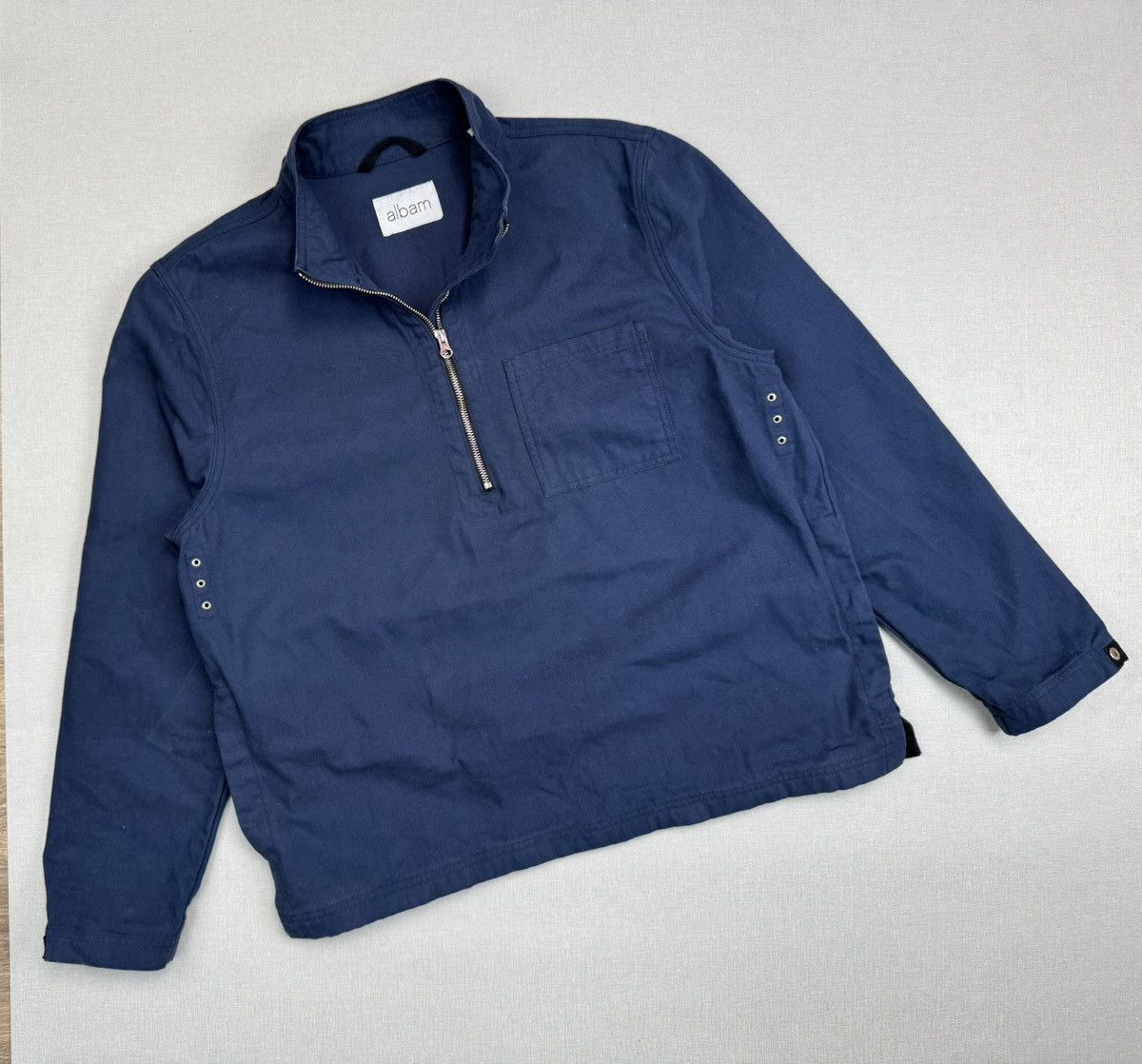 Albam Men’s ALBAM Half Zip Cotton Jacket Made In Portugal size M Size US M / EU 48-50 / 2 - 1 Thumbnail