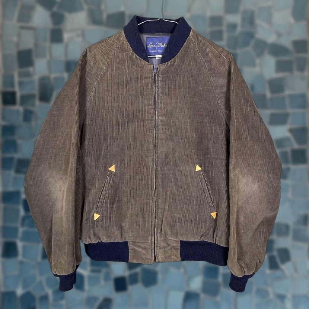 Vintage VINTAGE Larry Mahan Jacket Mens L Corduroy Bomber Cowboy Collection Western Full Zip Jacket Size US L / EU 52-54 / 3 - 1 Thumbnail