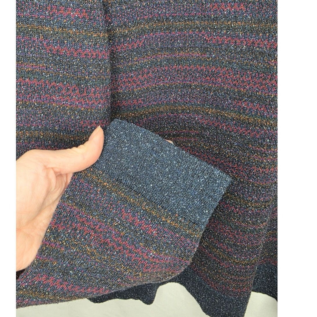 Other Lenor Romano Wool, Silk Cotton Blend Multi Colored Sweater Size US XL / EU 56 / 4 - 4 Thumbnail