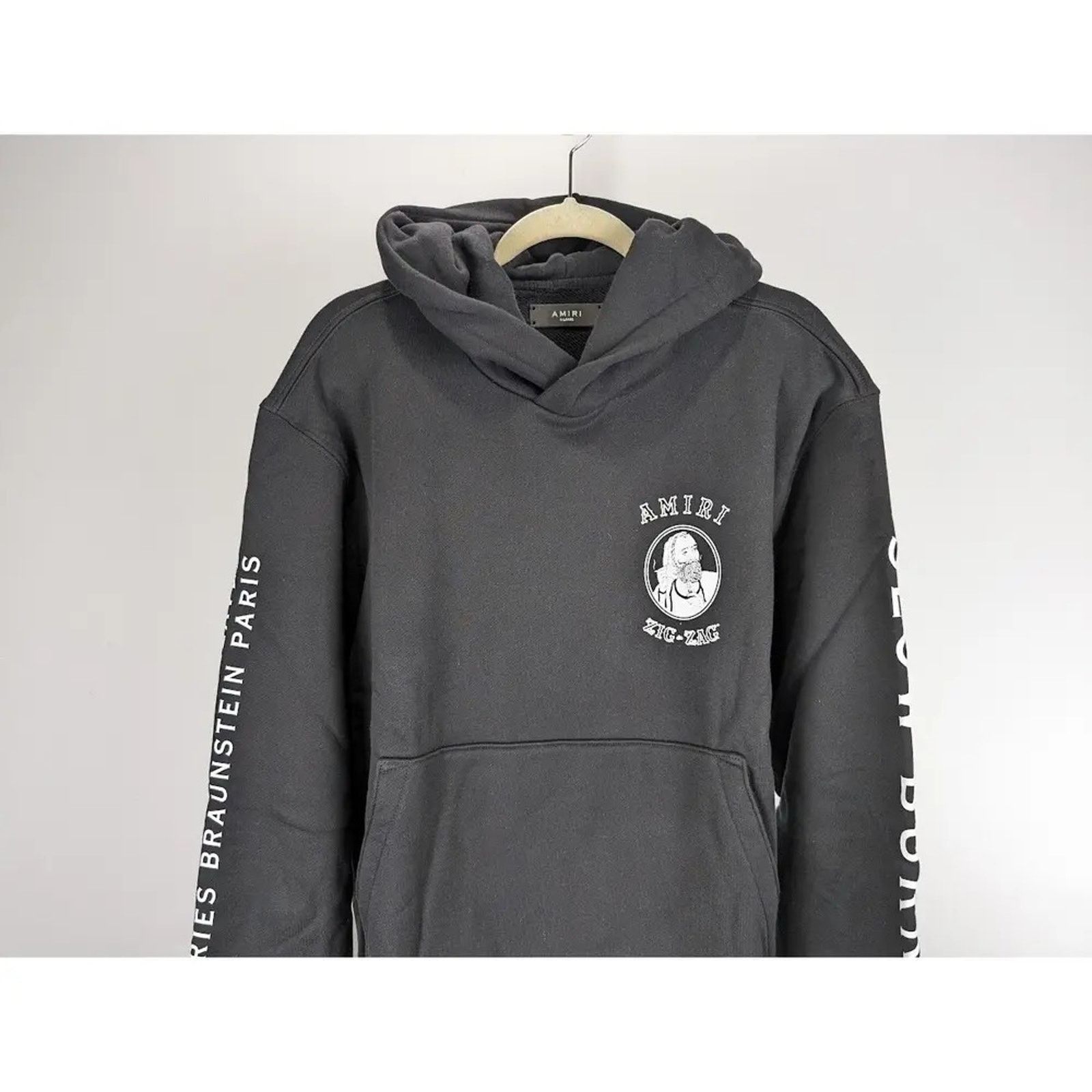 Amiri o1rshd1 Amiri x Zig Zag Hoodie in Black Size US XXL / EU 58 / 5 - 5 Thumbnail