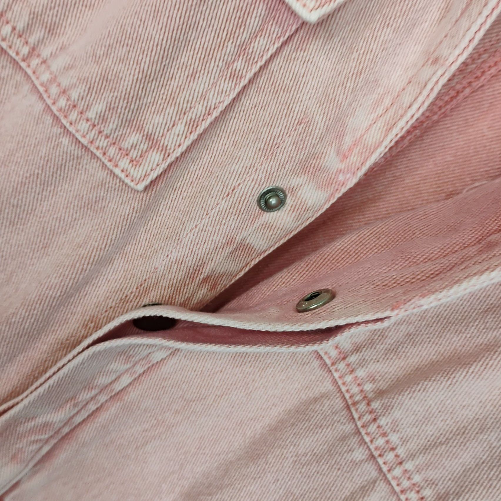 Vintage Signature 8 Coverall Jumpsuit Pink Denim Long Sleeve Button Up Large Women L One-Piece Jumpsuit Pockets Casual Spring Summer Fall Winter Vintage No Size L / US 10 / IT 46 - 3 Thumbnail