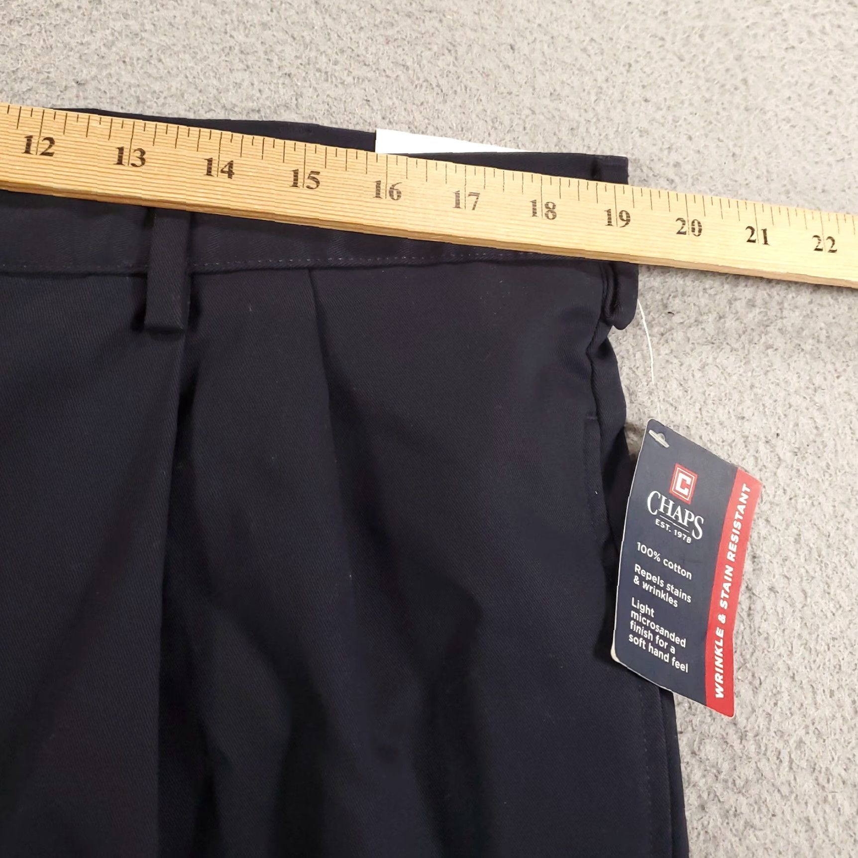 Chaps Chaps Men's Dress Pants 38x29 Black Wool Blend Slim Fit Casual Business Size US 38 / EU 54 - 3 Thumbnail